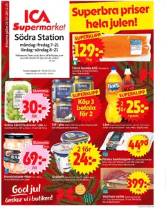 ICA Supermarket - Stockholm - Förhandsvisning av reklamblad från butik ICA Supermarket aktuell från 22.12.2025