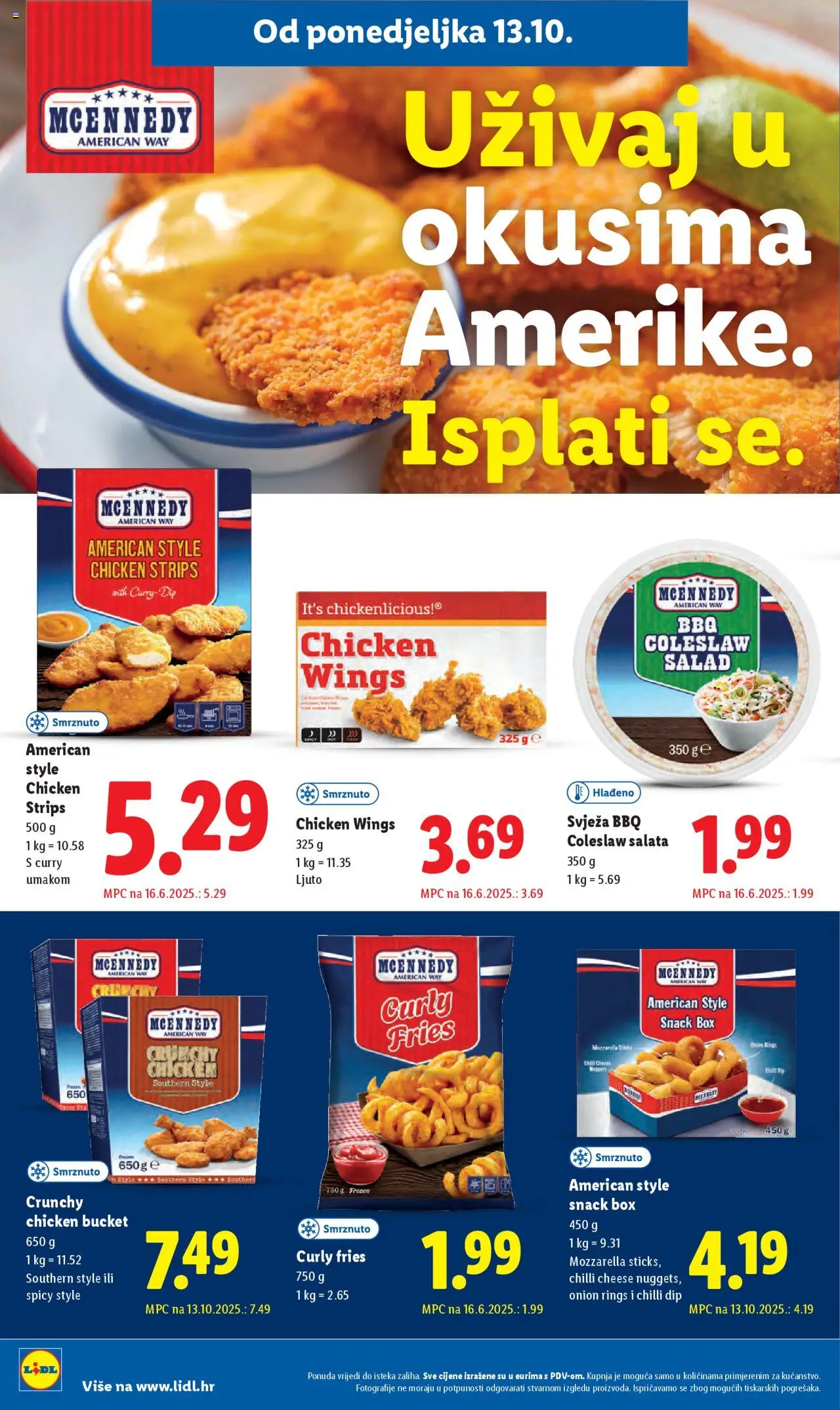 Lidl katalog | vrijedi od 13.10.2025 | Stranica: 12 | Proizvodi: Mozzarella, Salata, Curry