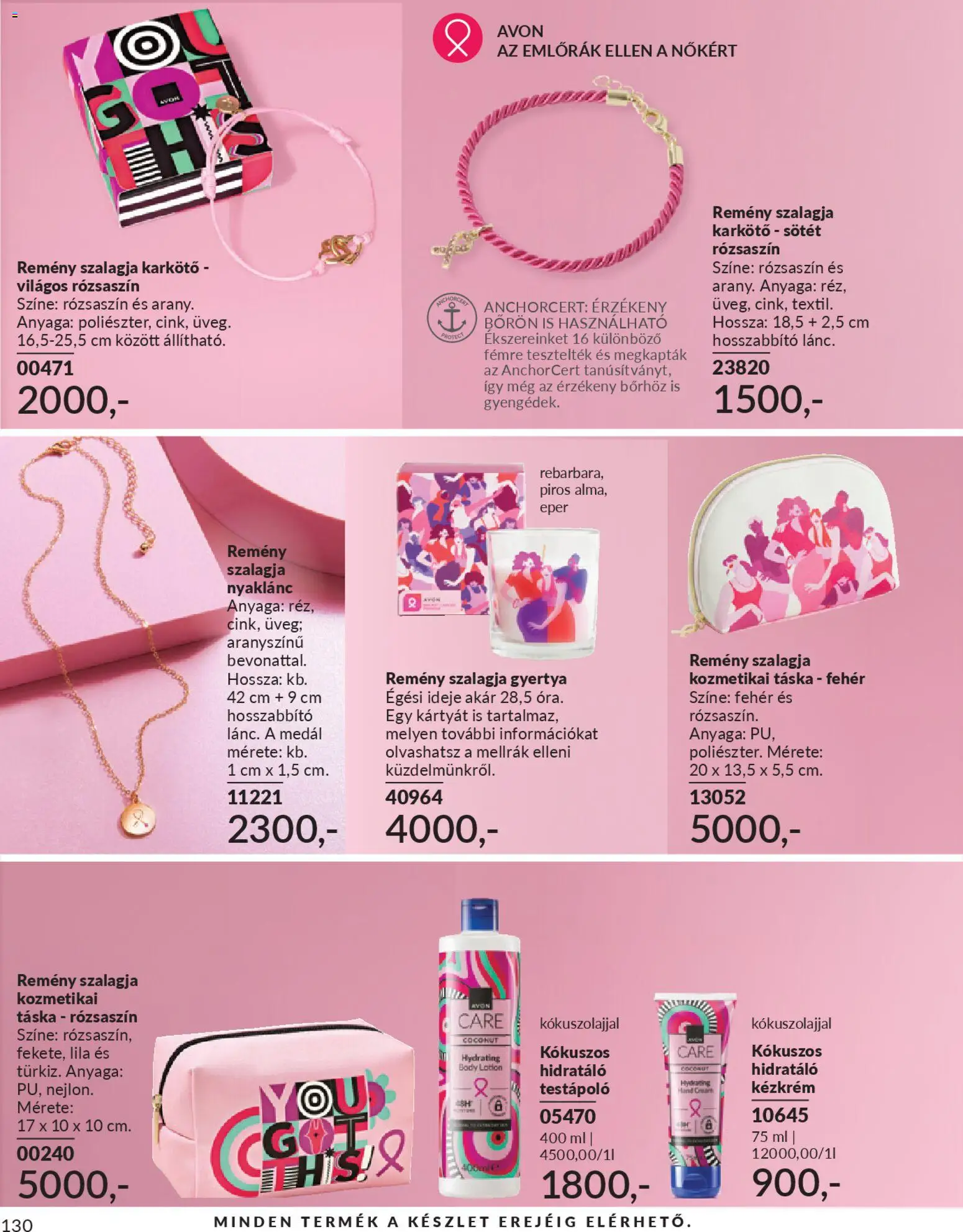 Avon akciós ujság - amely érvényes a következő dátumtól: 01.01.2026 | Oldal: 132 | Termékek: Karkötő, Kozmetikai táska, Gyertya, Eper