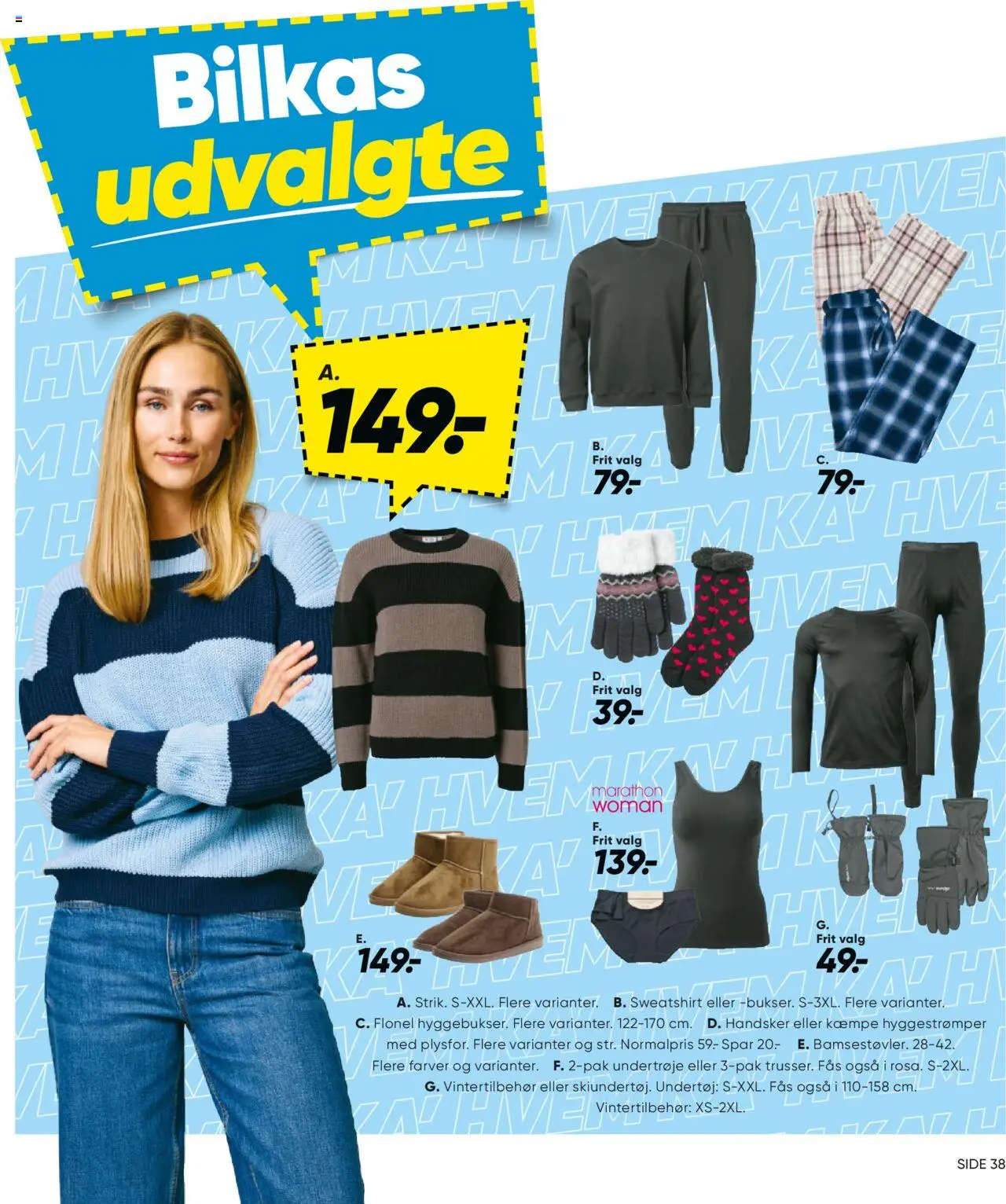 Bilka tilbudsavis – gyldig fra 03.10.2025 | Side: 34 | Produkter: Undertøj, Handsker