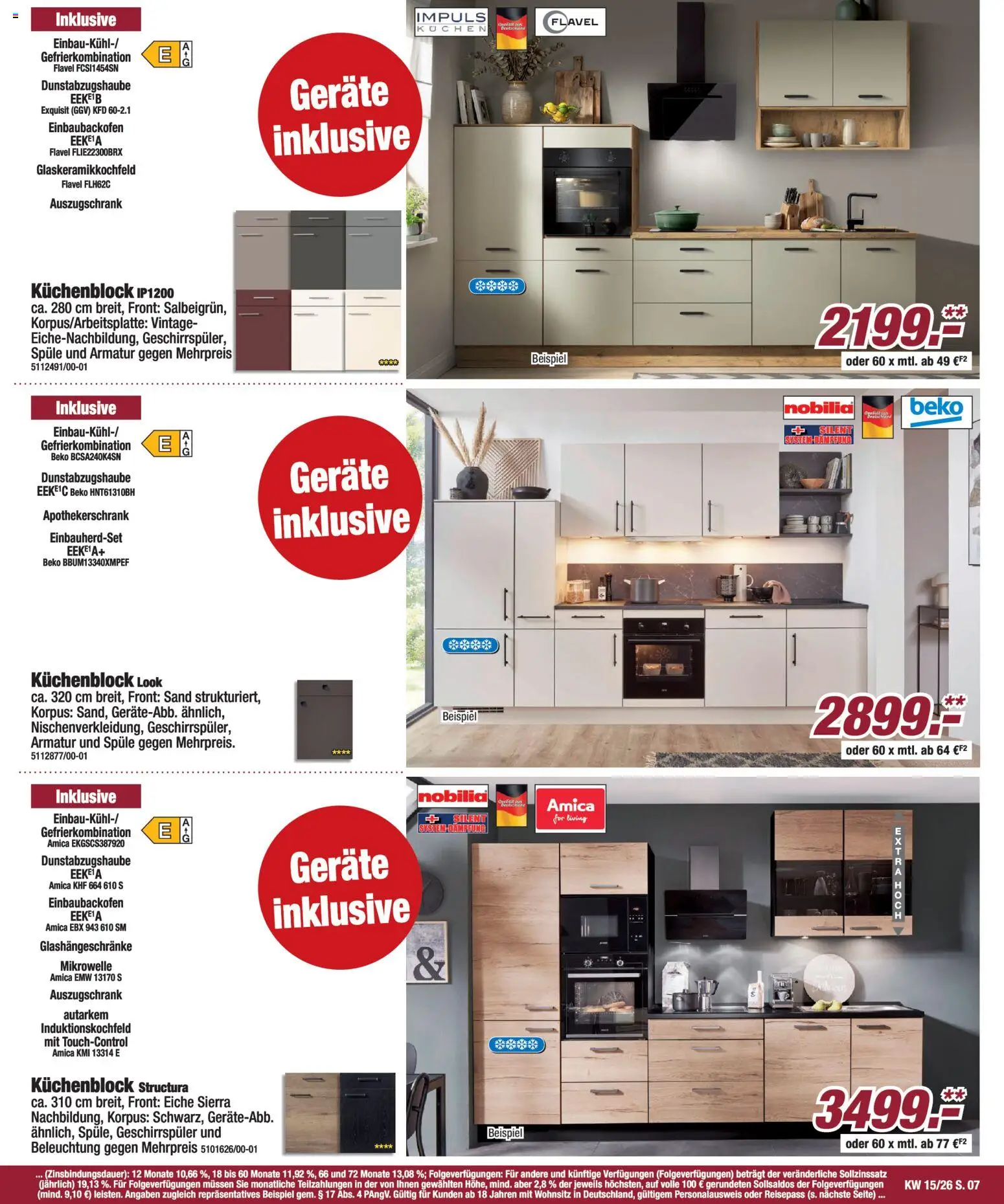 Poco Prospekt 	 – gültig ab 05.04.2026 | Seite: 7 | Produkte: Mikrowelle, Geschirrspüler, Küchenblock, Kuchen