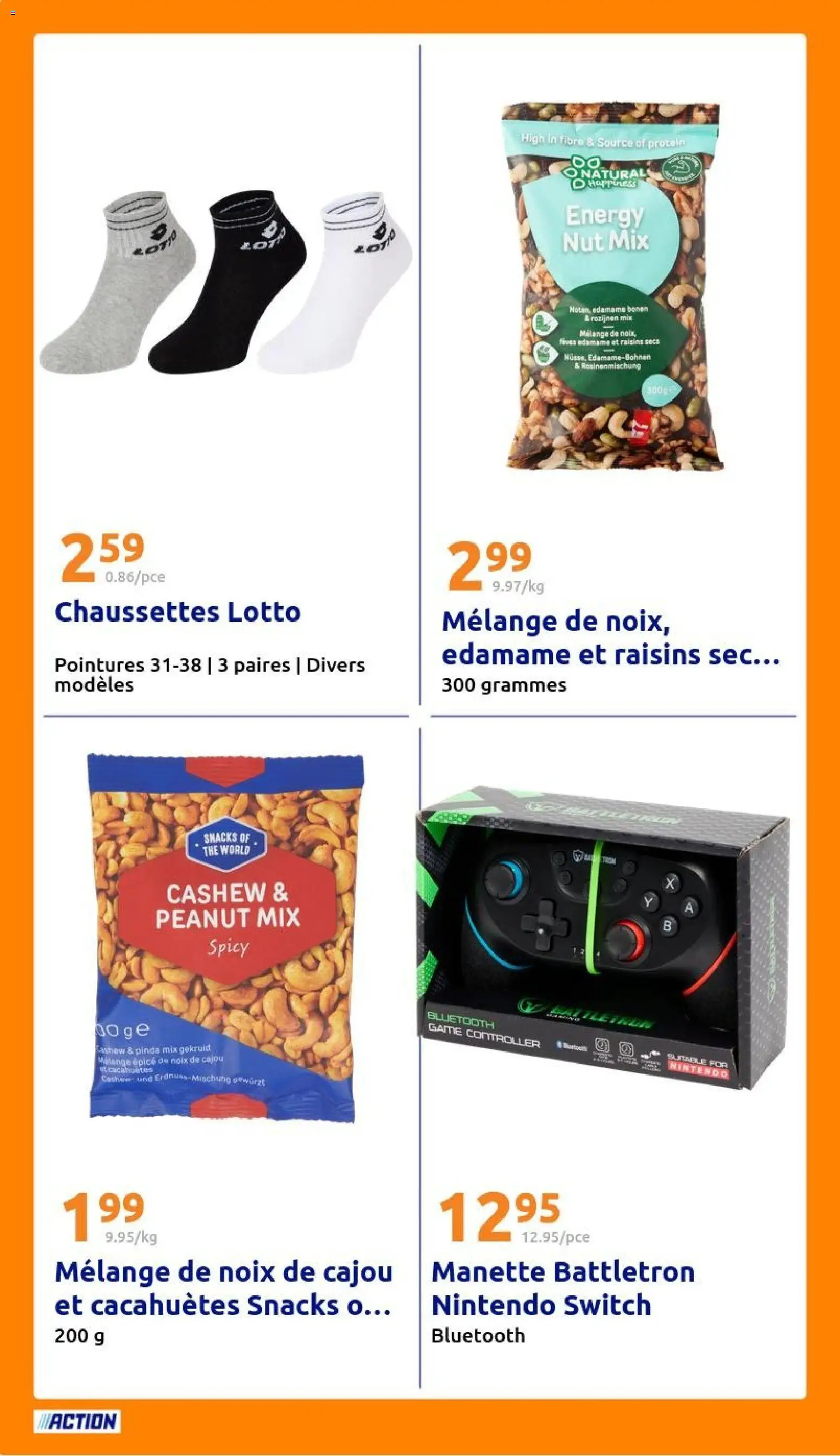 {H1} | Page: 22 | Produits: Raisins secs, Noix de cajou, Edamame, Noix