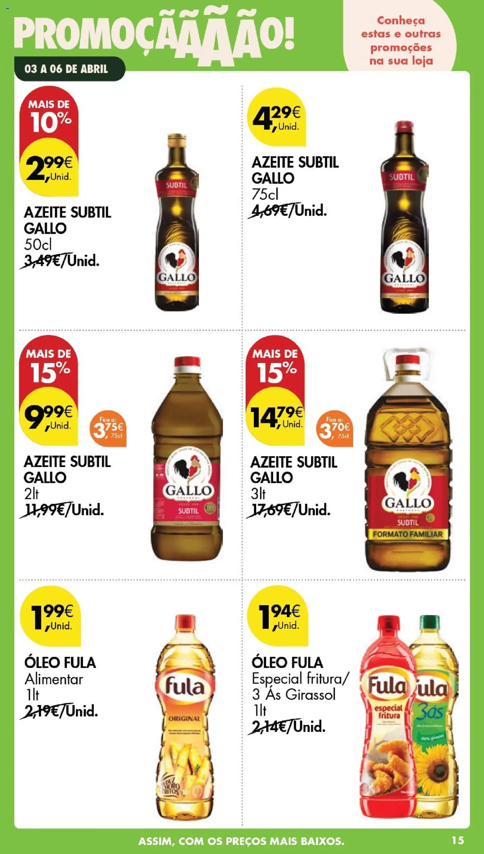 Pingo Doce Poupe este Fim de Semana │ válido de 03.04.2026 | Página: 15 | Produtos: Azeite, Óleo