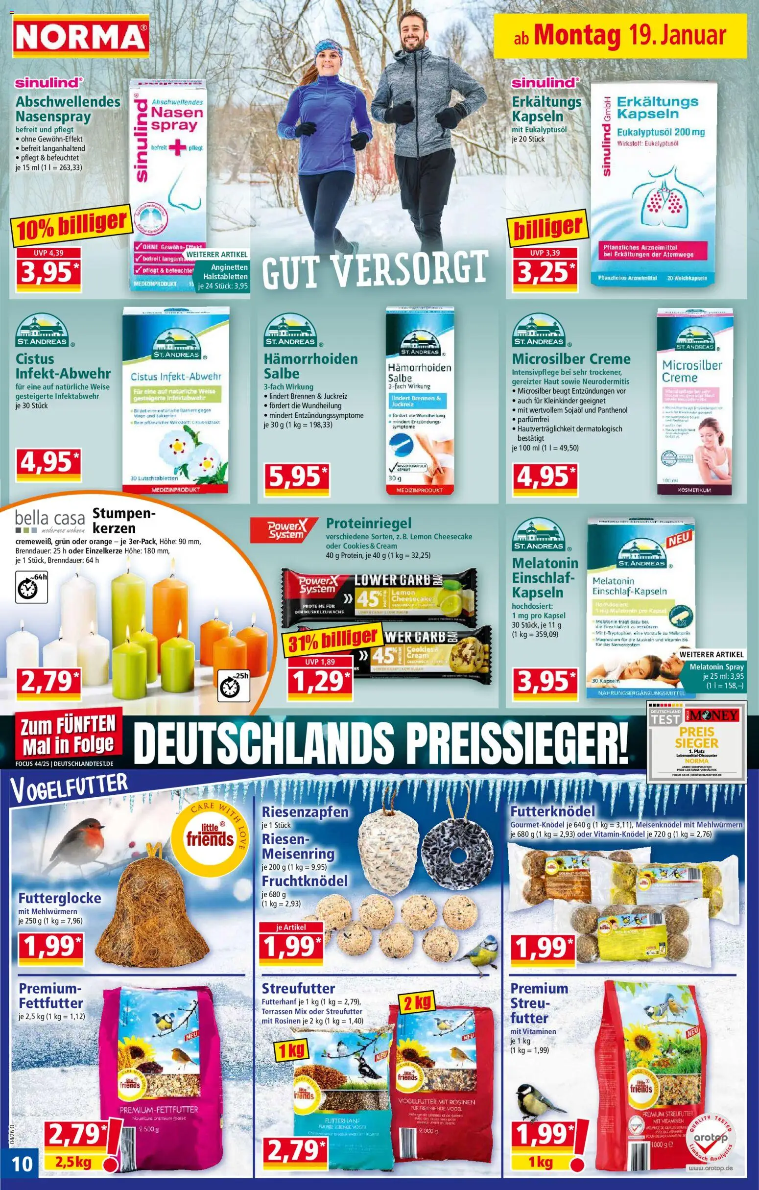 Norma Prospekt 	 – gültig ab 19.01.2026 | Seite: 10 | Produkte: Creme, Rosinen