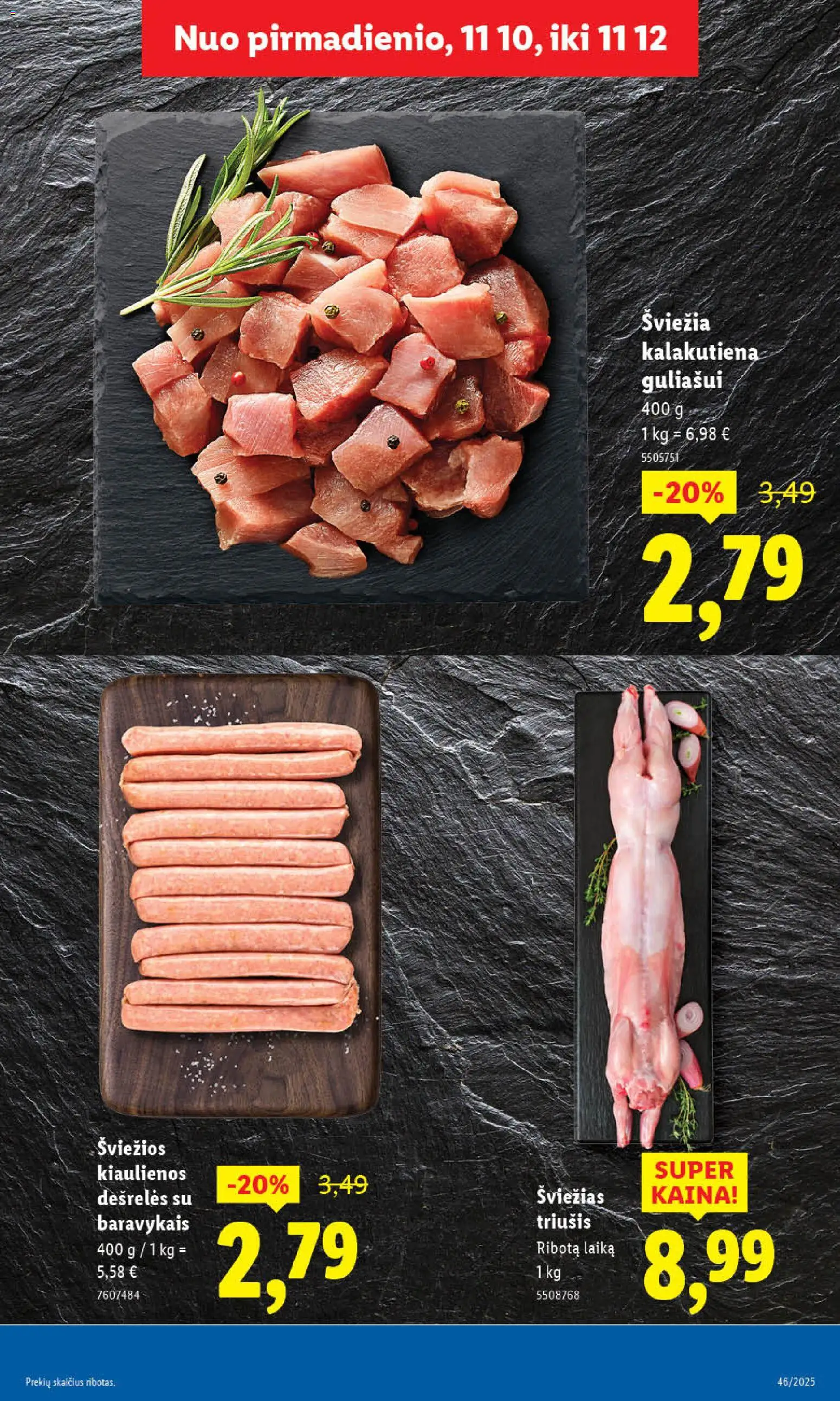 LIDL akcijos nuo 13.11.2025 | Puslapis: 15 | Prekių: Kiaulienos, Dešrelės