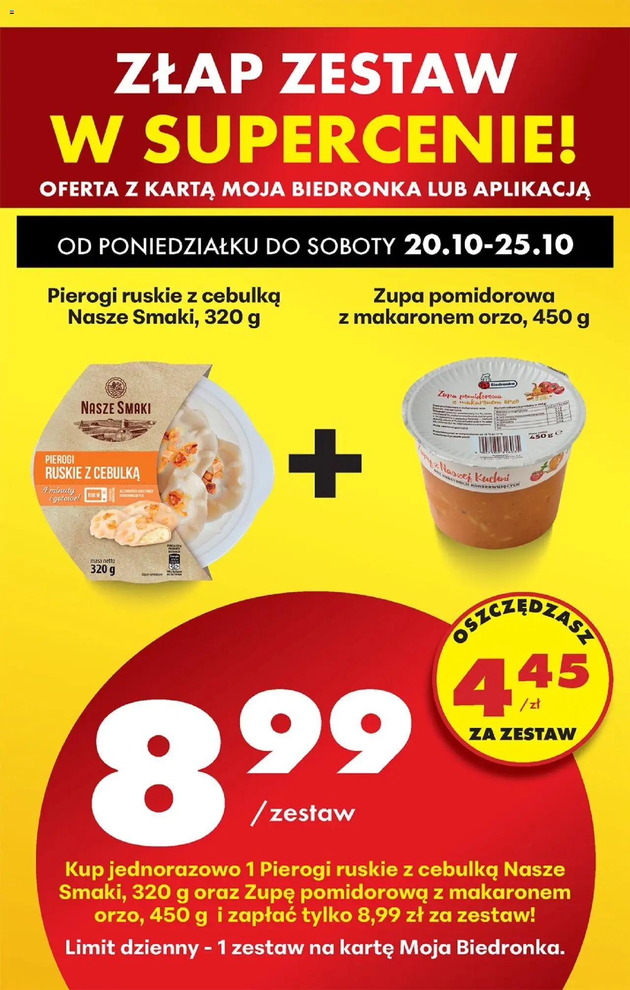 Biedronka gazetka od 20.10.2025 | Strona: 84 | Produkty: Karta, Pierogi, Zupa