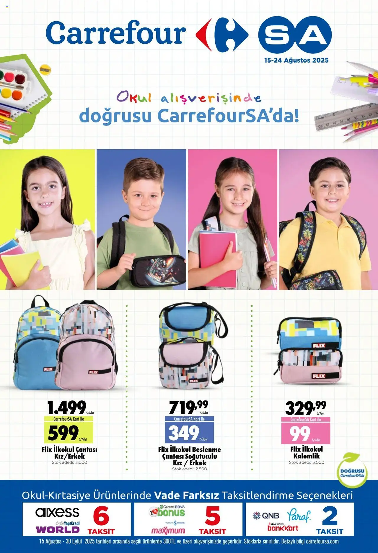 CarrefourSA Okul Alışverişinde - 15.08.2025 tarihinden itibaren geçerlidir | Sayfa: 1 | Ürünler: Kalemlik