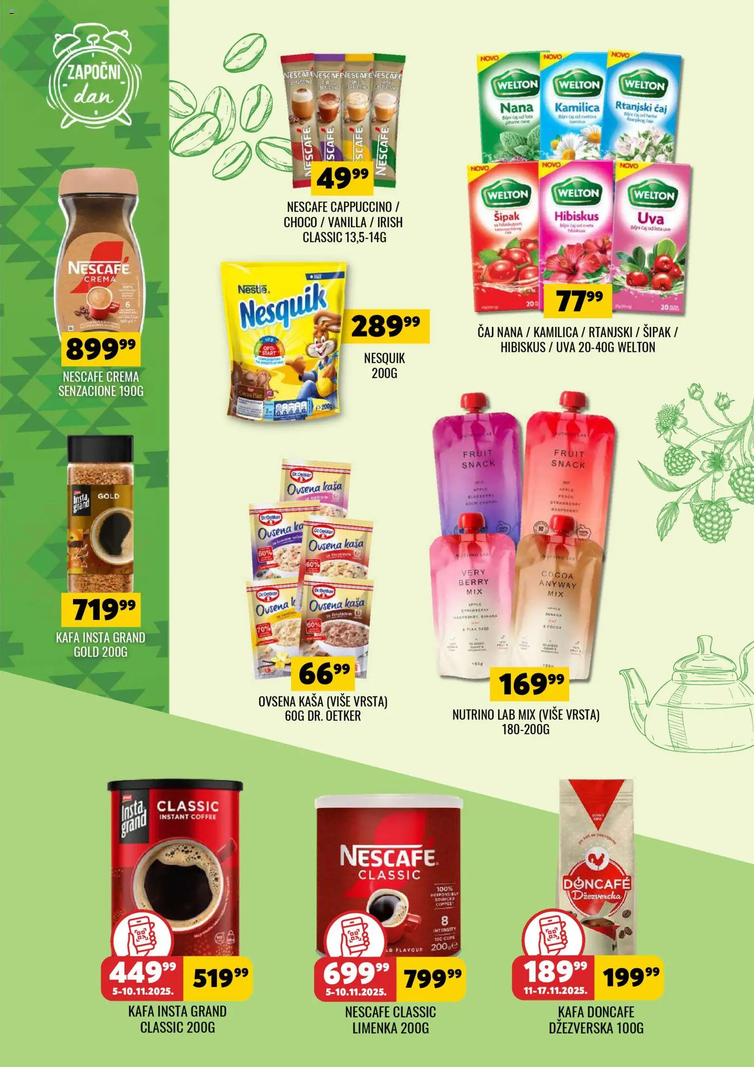 Tekijanka katalog - važi od 05.11.2025 | Strana: 4 | Proizvode: Doncafe, Dr. Oetker, Kafa, Nesquik