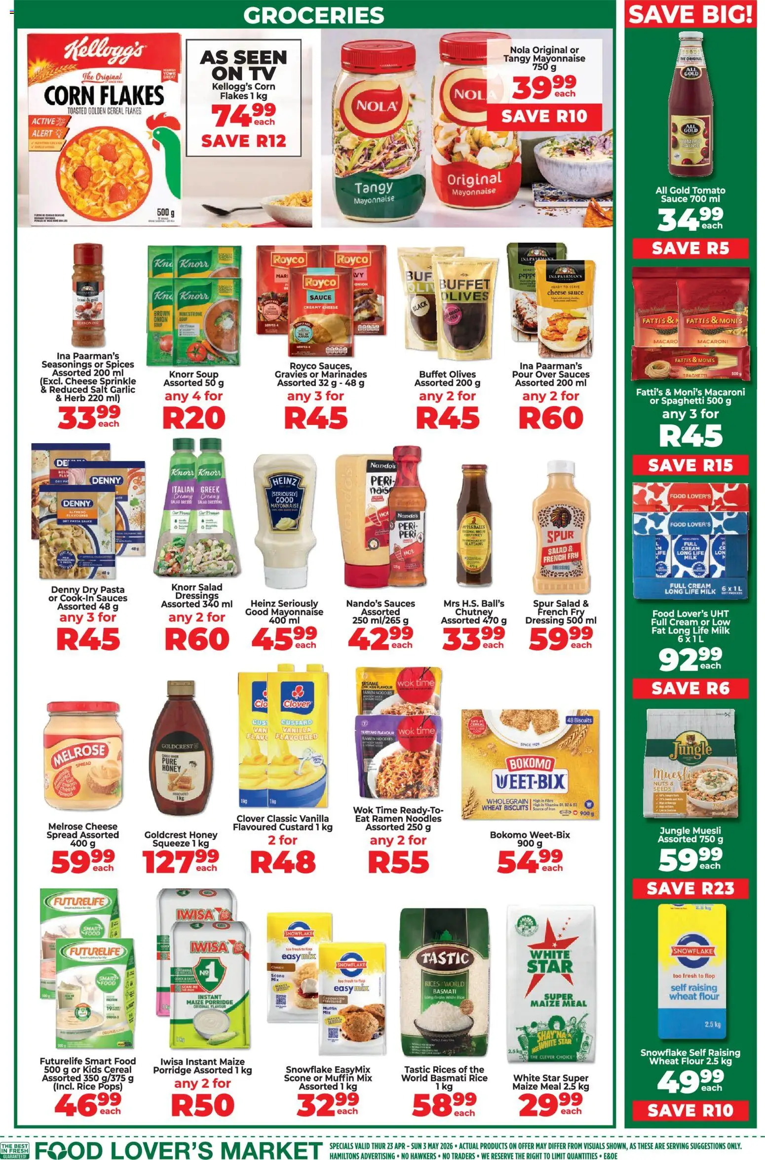 New Food Lover's Market catalogue – valid from 23.04.2026 | Page: 13 | Products: Chutney, Biscuits, Soup, Mayonnaise