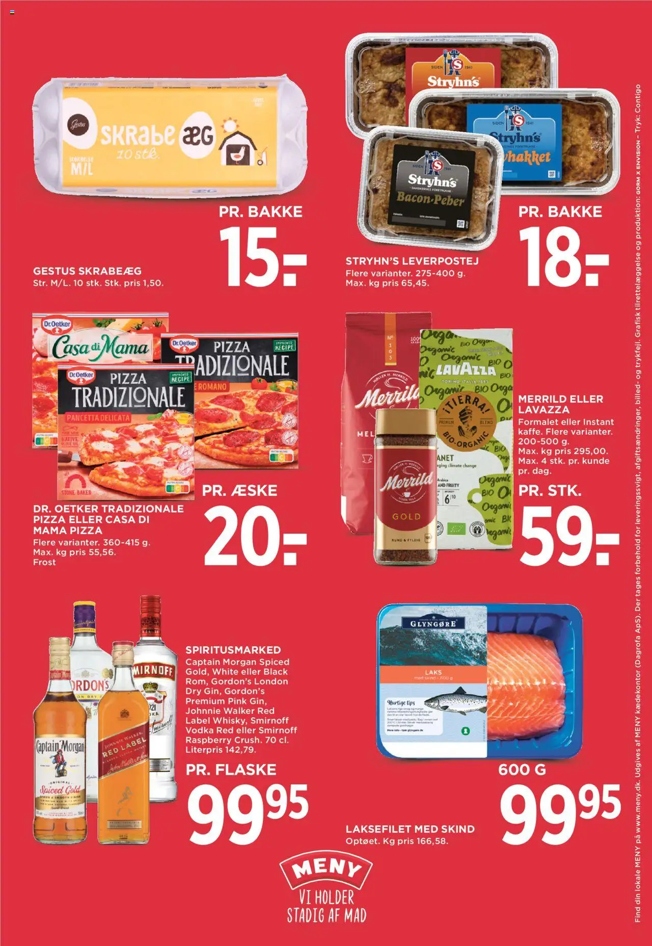 Meny Tilbudsavis gyldig fra 04.07.2025 | Side: 26 | Produkter: Paté, Pizza, Vodka, Leverpostej