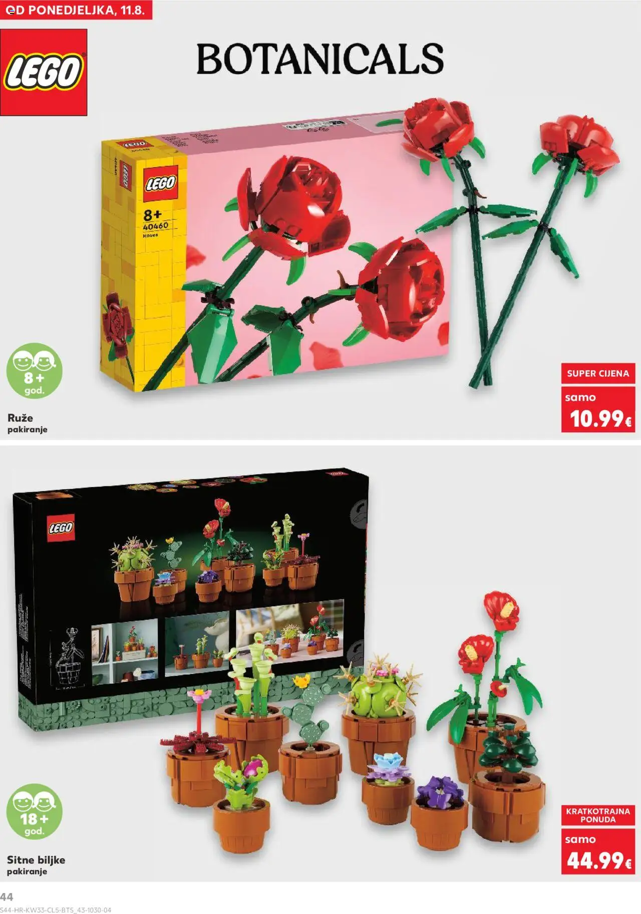 Kaufland HR akciós ujság - amely érvényes a következő dátumtól: 11.08.2025 | Oldal: 44