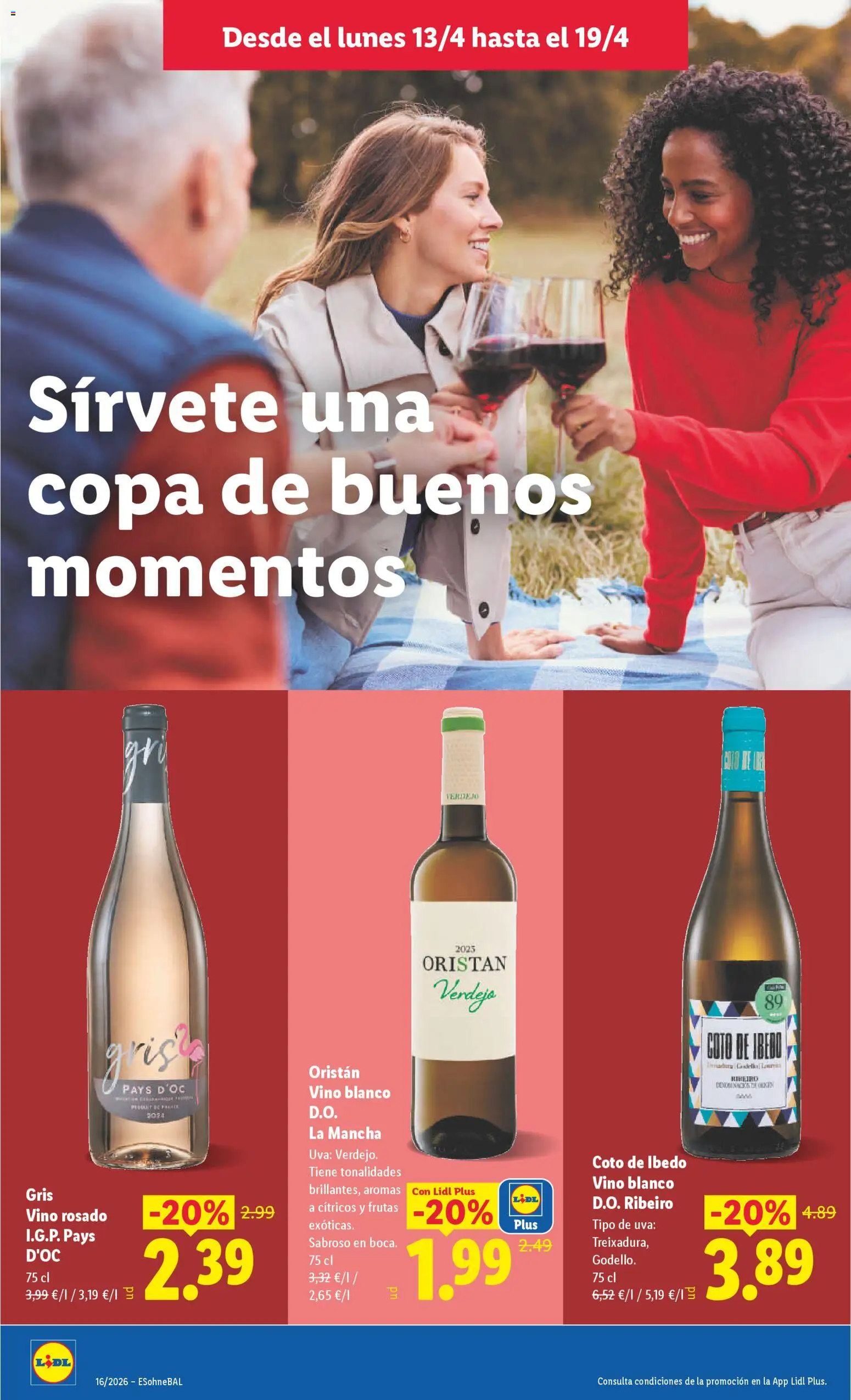 Lidl folleto │ válido desde el 13.04.2026 | Página: 22 | Productos: Vino rosado, Vino