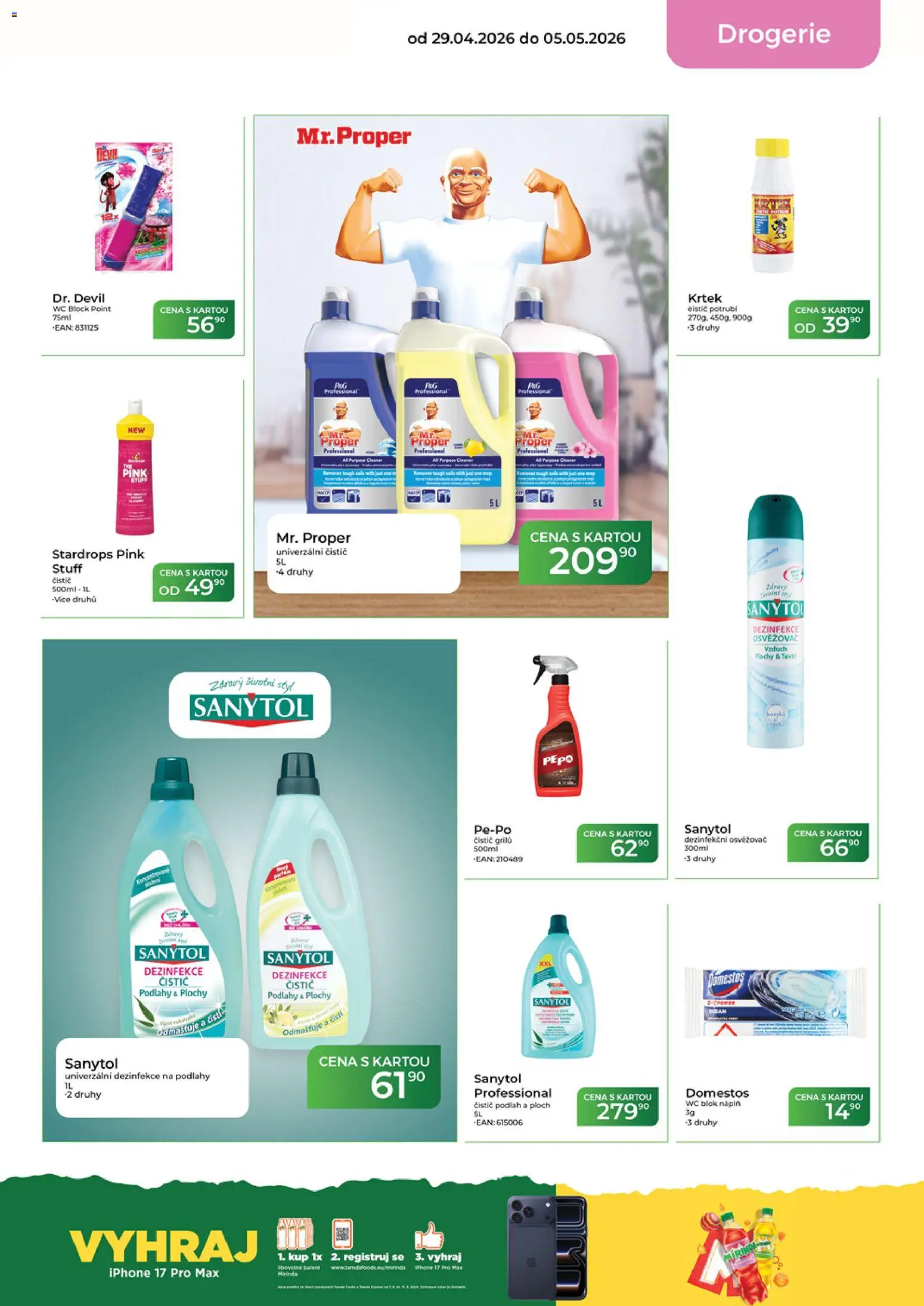 Tamda Foods leták od 29.04.2026 | Strana: 55 | Produkty: Wc blok, Čistič podlah, Wc, Drogerie