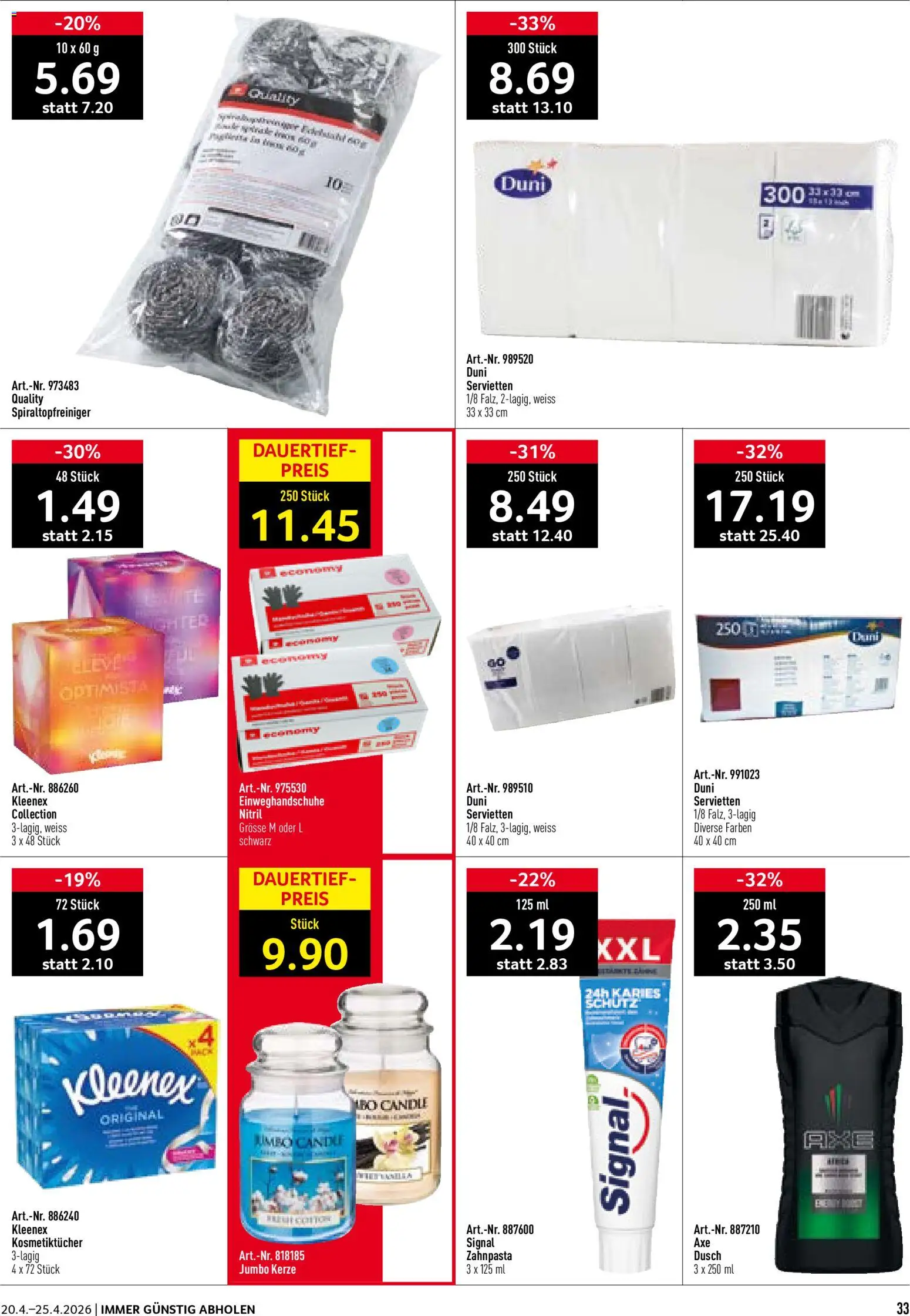 Prodega aktionen – gültig ab 20.04.2026 | Seite: 33 | Produkte: Bluetooth Højttalere, Zahnpasta