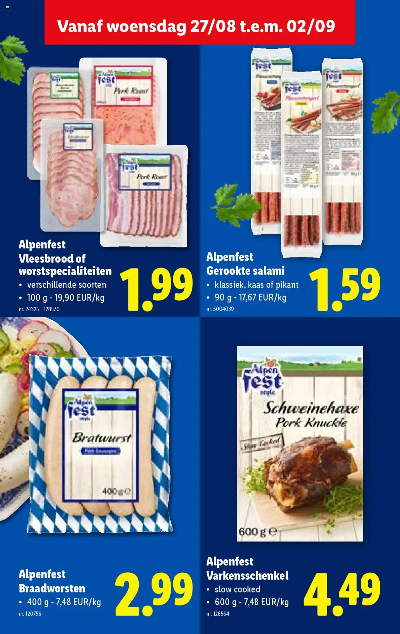 | Pagina: 25 | Producten: Kaas, Salami