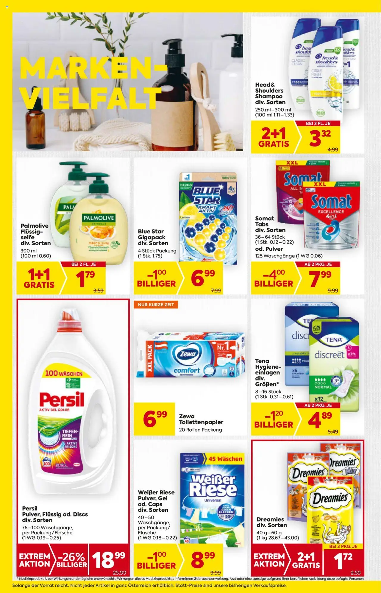 Billa AT akciós ujság - amely érvényes a következő dátumtól: 07.08.2025 | Oldal: 14 | Termékek: Persil, Somat