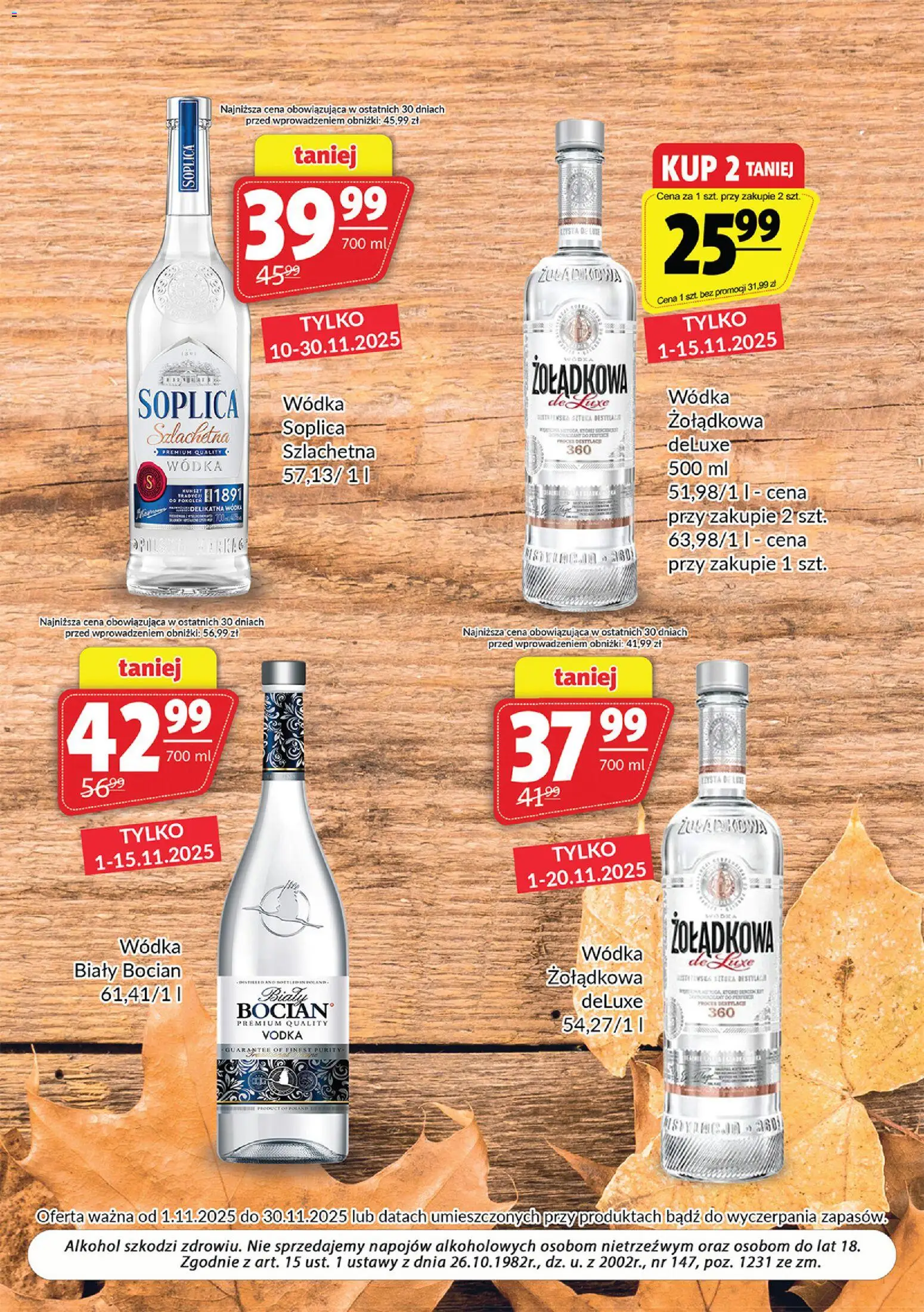 Prim Market Gazetka - Oferta alkoholowa od 01.11.2025 | Strona: 4 | Produkty: Vodka, Alkohol, Wódka