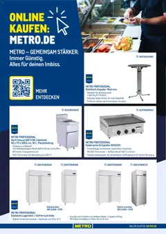 Metro Online Non-Food Imbiss Sortiment ab 13.04.2026 gültig