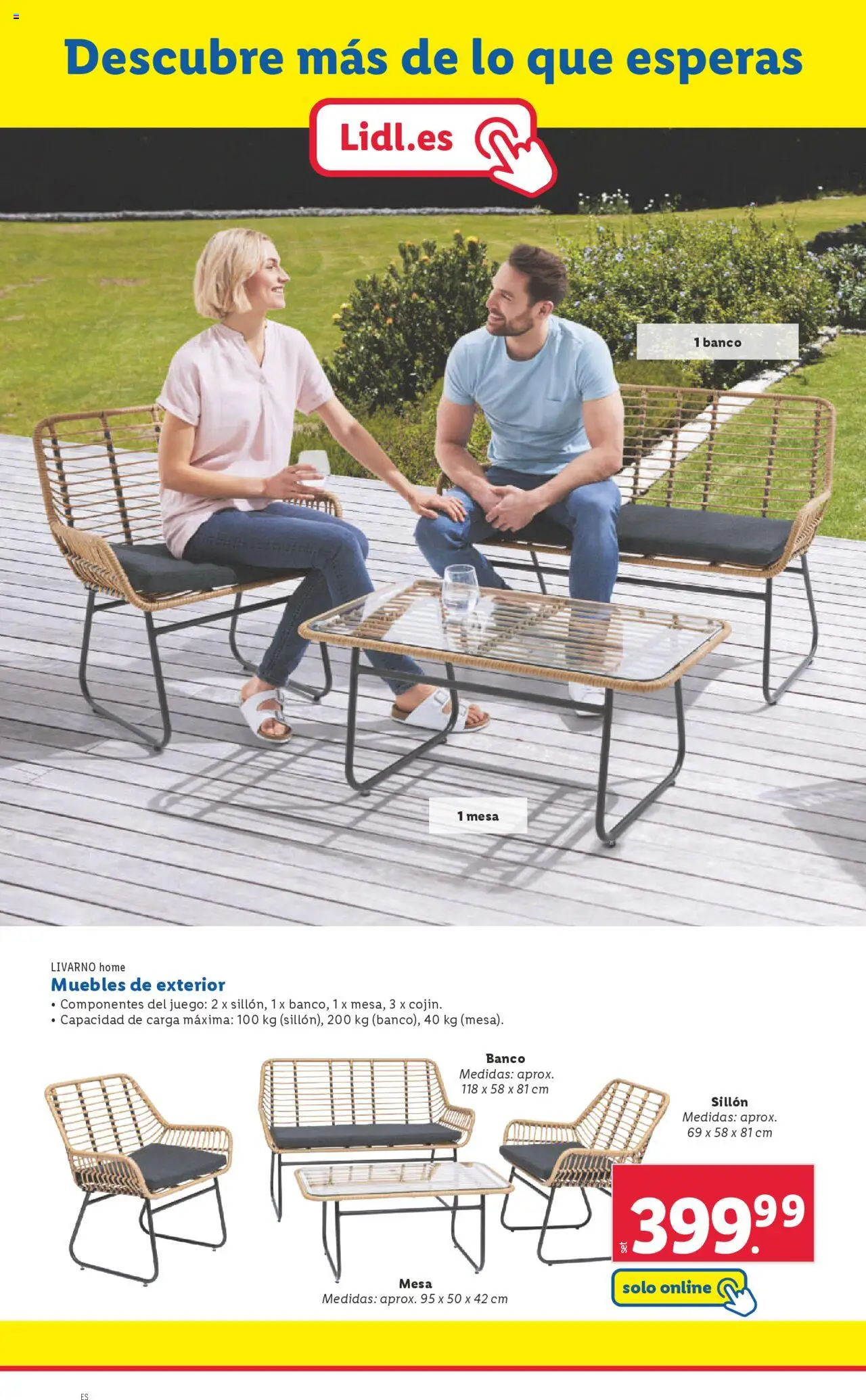 Lidl catálogo de bazar MAD │ válido desde el 16.06.2025 | Página: 26 | Productos: Muebles, Sillón, Mesa