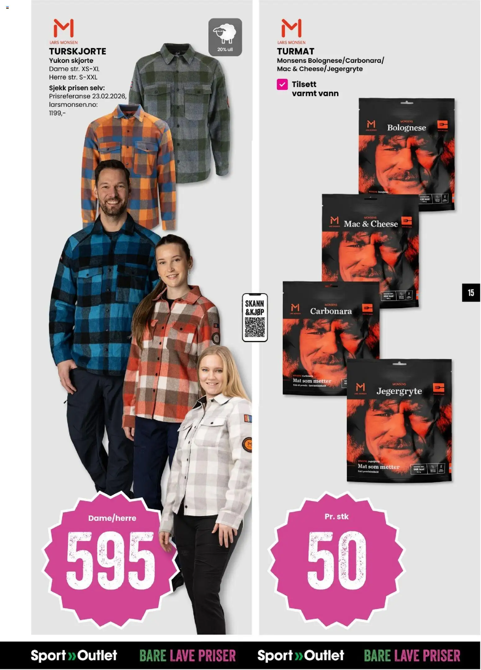 {H1} | Side: 15 | Produkter: Skjorte, Вермішель