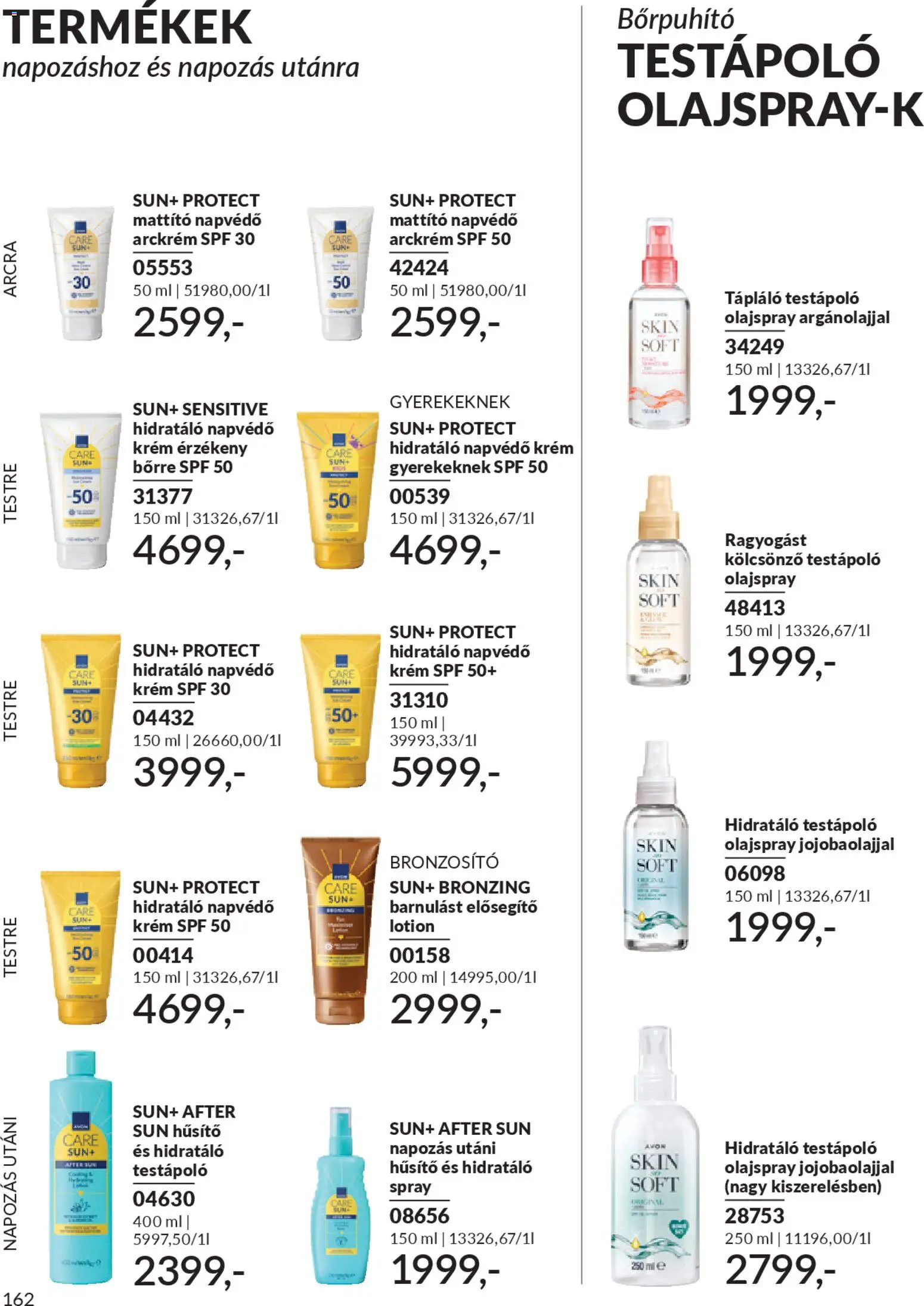 Avon akciós ujság - amely érvényes a következő dátumtól: 01.01.2026 | Oldal: 166 | Termékek: Arckrém, Bronzosító, Testápoló