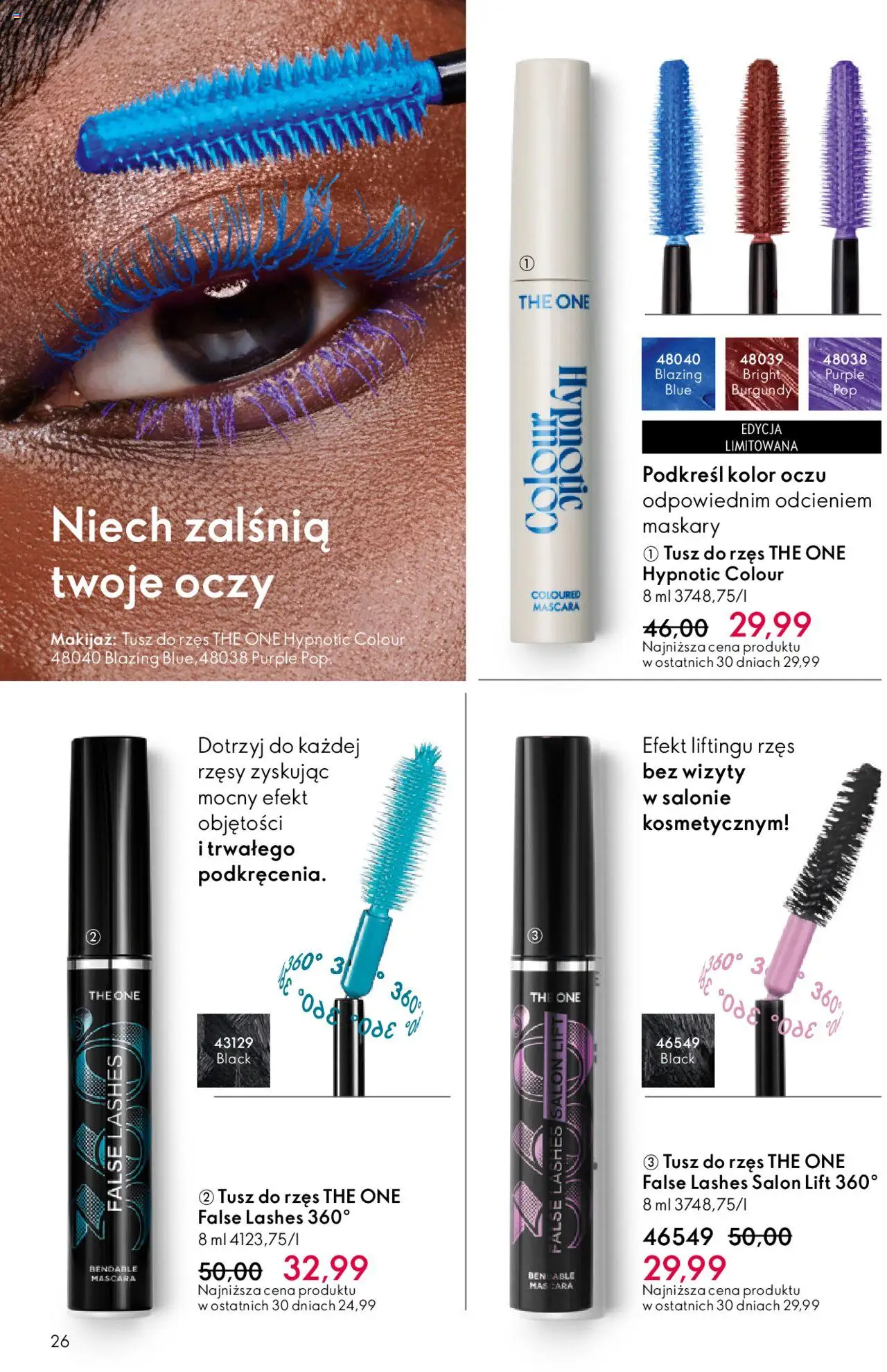 Oriflame Katalog 15 2025 od 22.10.2025 | Strona: 26 | Produkty: Makijaż, Tusz do rzęs