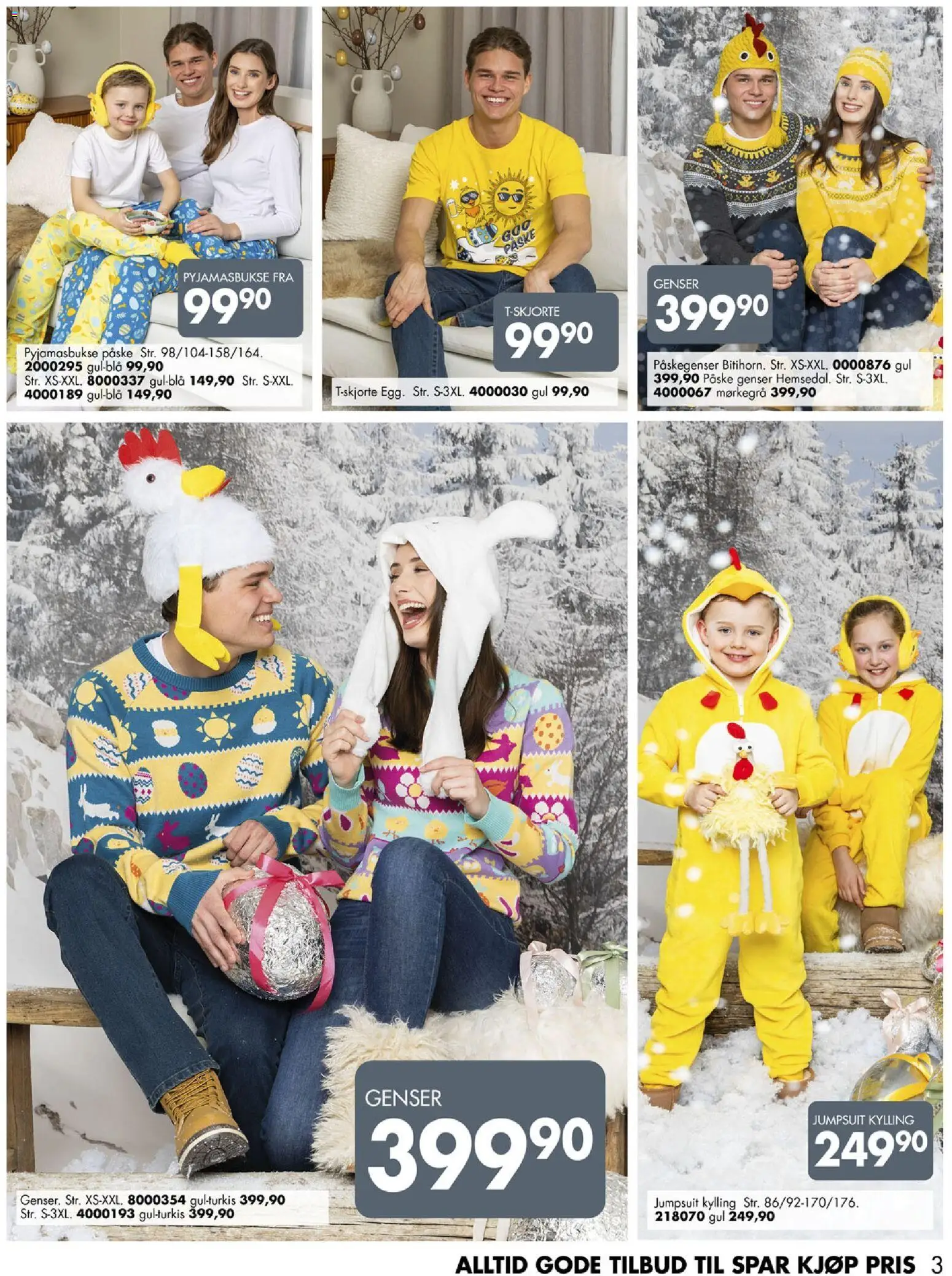 {H1} | Side: 3 | Produkter: Genser, Kylling, Jumpsuit