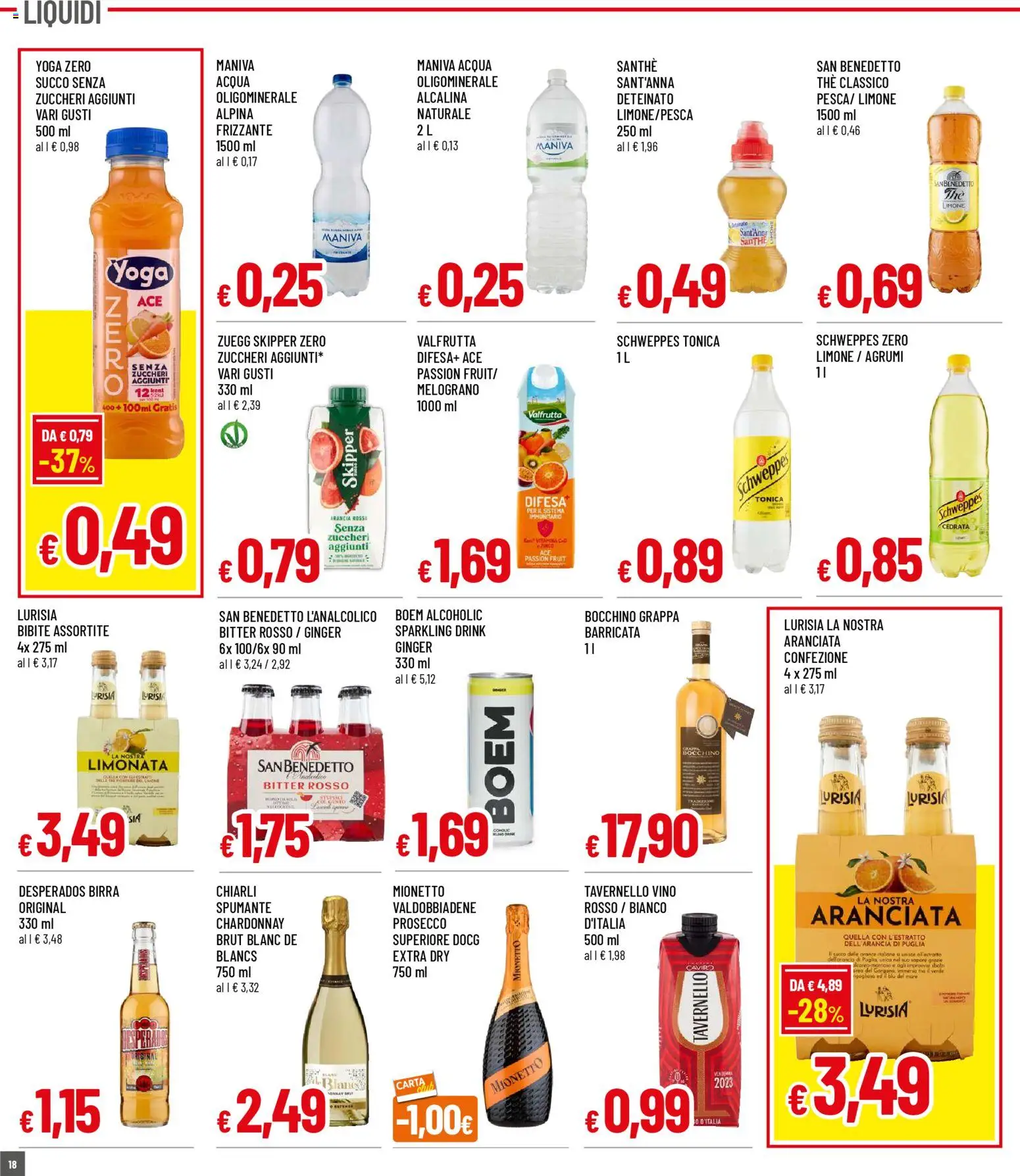 Volantino Galassia del 02.03.2026 | Pagina: 18 | Prodotti: Prosecco, Vino, Spumante, Grappa