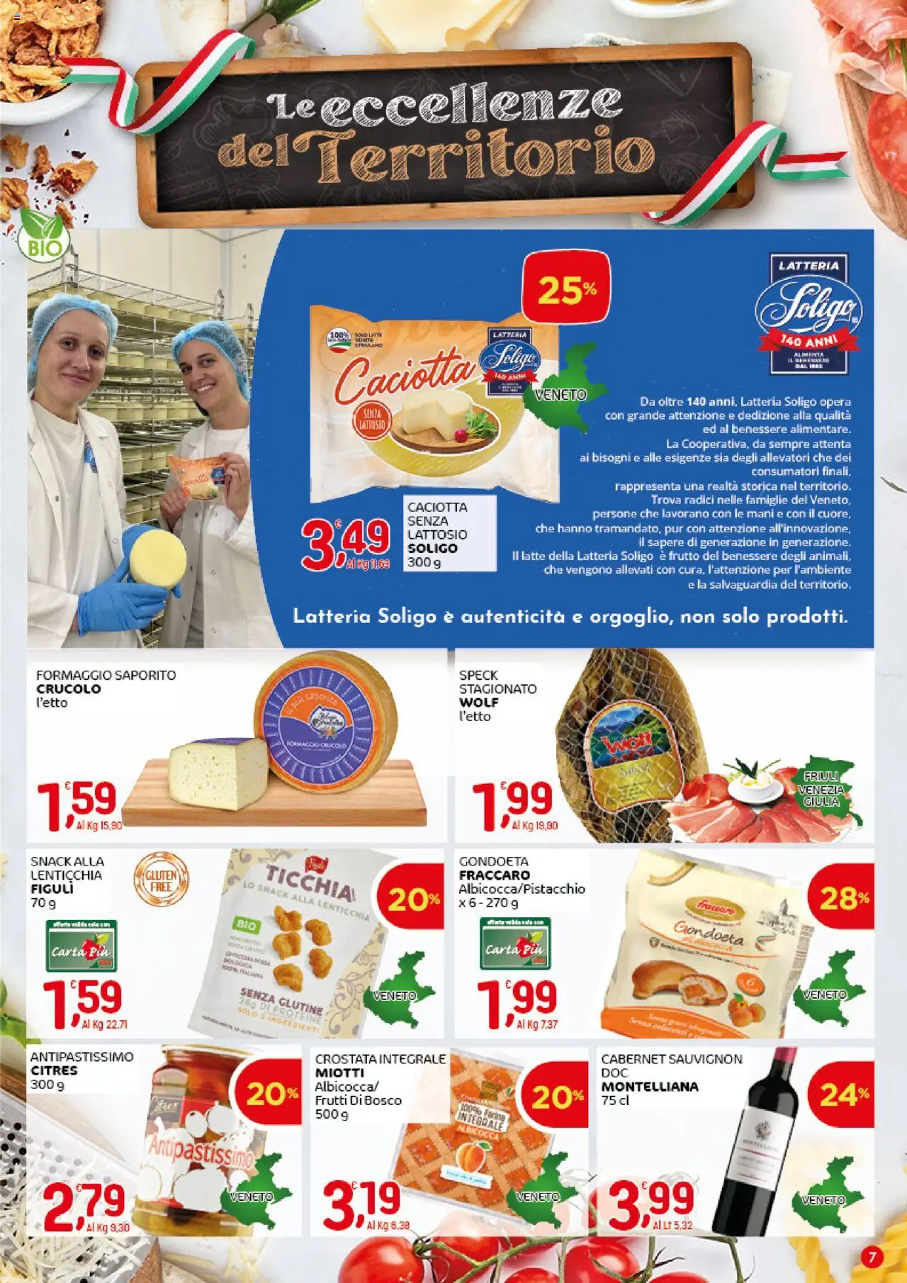 Volantino CRAI del 21.08.2025 | Pagina: 7 | Prodotti: Speck, Latte, Formaggio