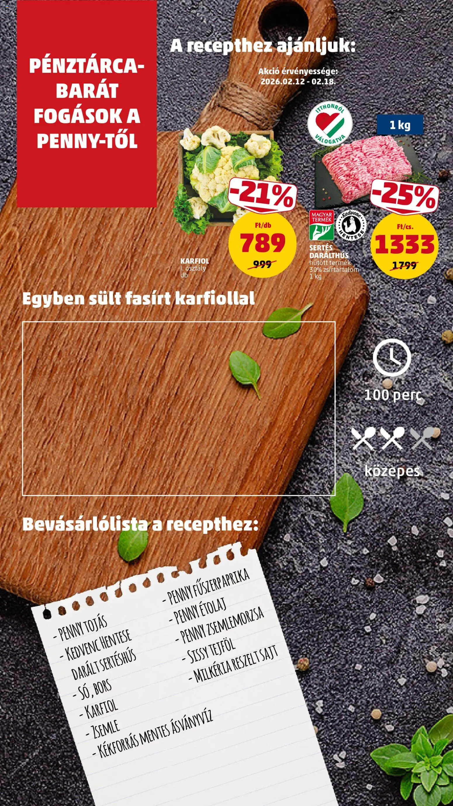 PENNY akciós ujság - amely érvényes a következő dátumtól: 12.02.2026 | Oldal: 12