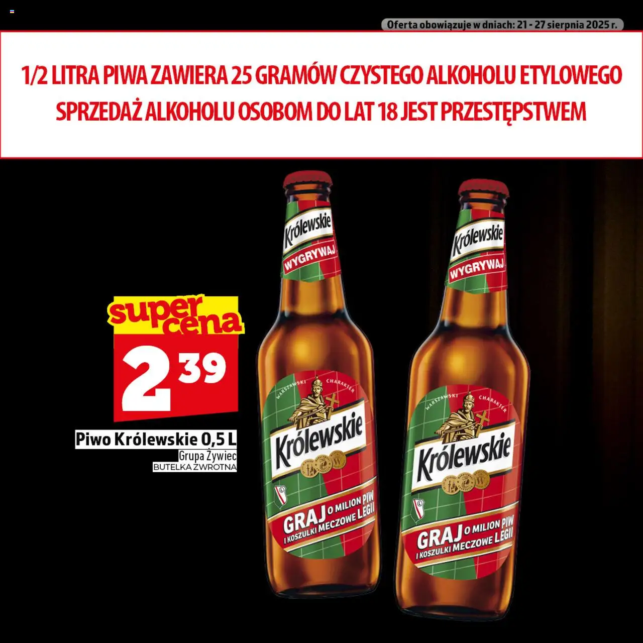 Topaz Gazetka - Ogródek Piwosza od 21.08.2025 | Strona: 2 | Produkty: Piwo