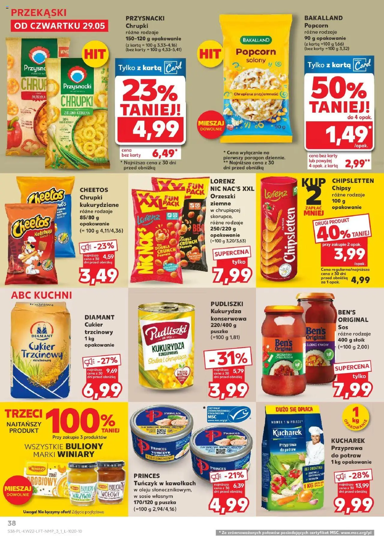 Kaufland gazetka od 29.05.2025 | Strona: 38 | Produkty: Karta, Chipsy, Papryka, Sos