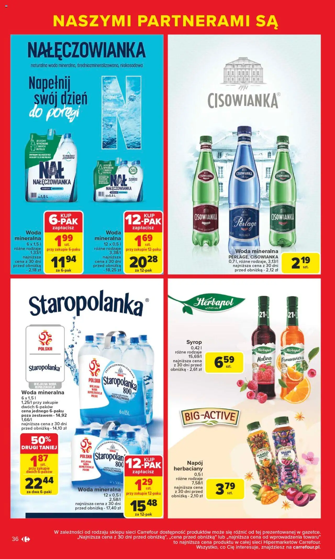 Carrefour Gazetka - Markowe okazje czekają od 09.06.2025 | Strona: 36 | Produkty: Mango, Syrop, Malina, Woda
