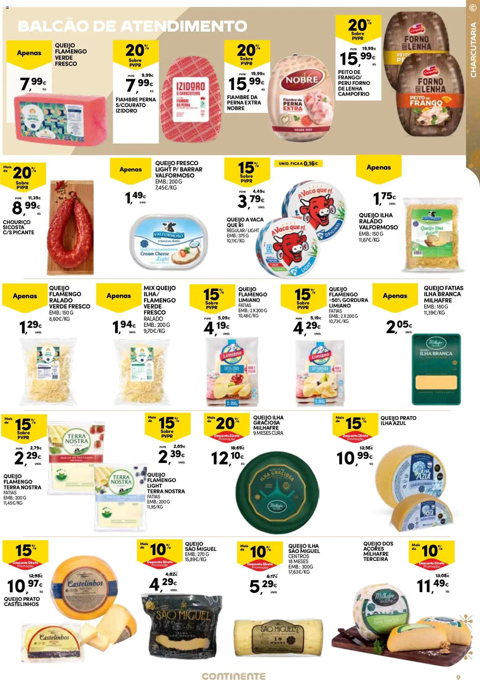 Continente - Açores: Fim de Ano │ válido de 26.12.2025 | Página: 9 | Produtos: Forno, Peru, Cream cheese, Queijo