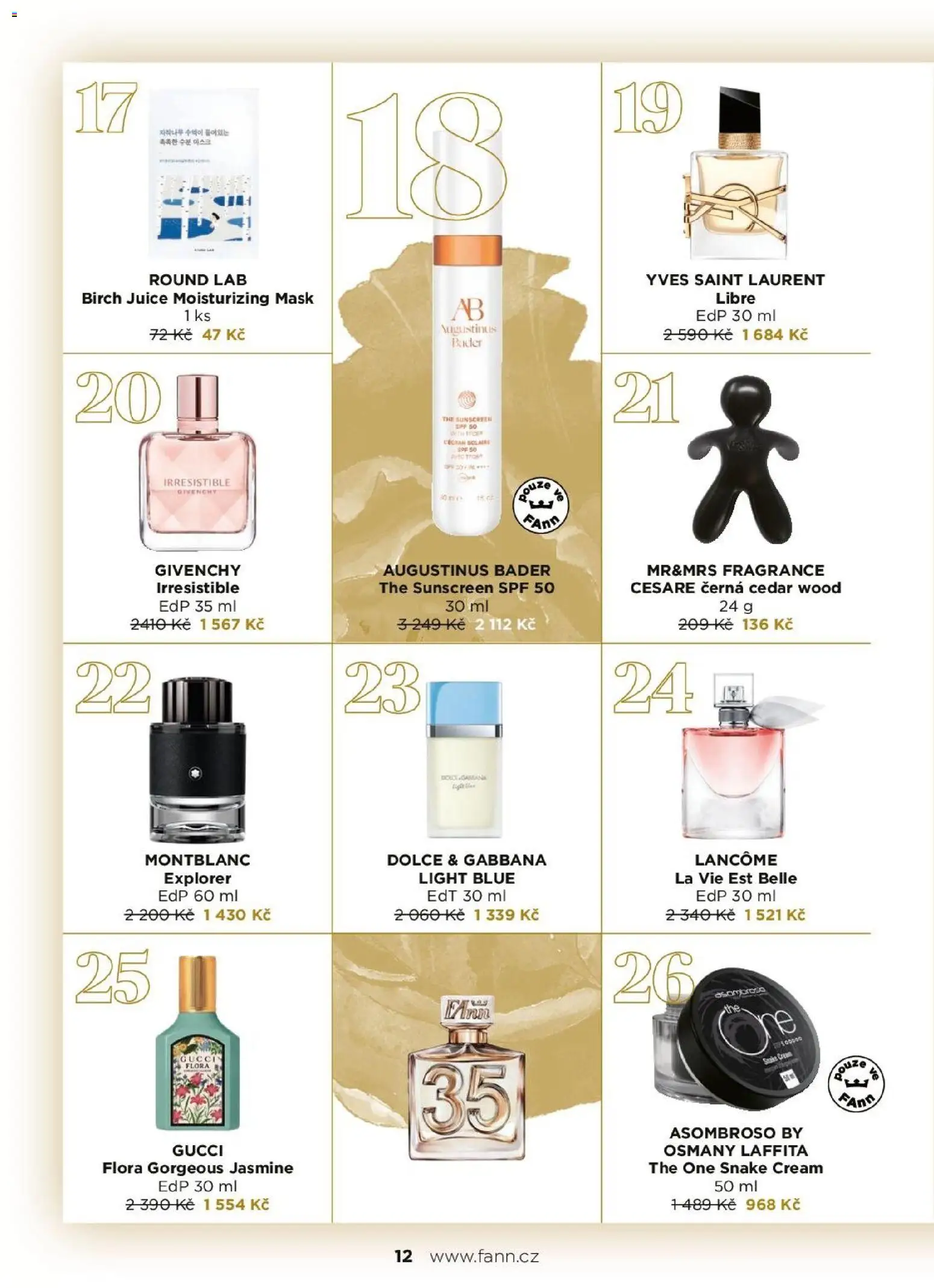 FAnn parfumerie katalog Jaro 2025 od 24.02.2026 | Strana: 12 | Produkty: Čedar, Flora