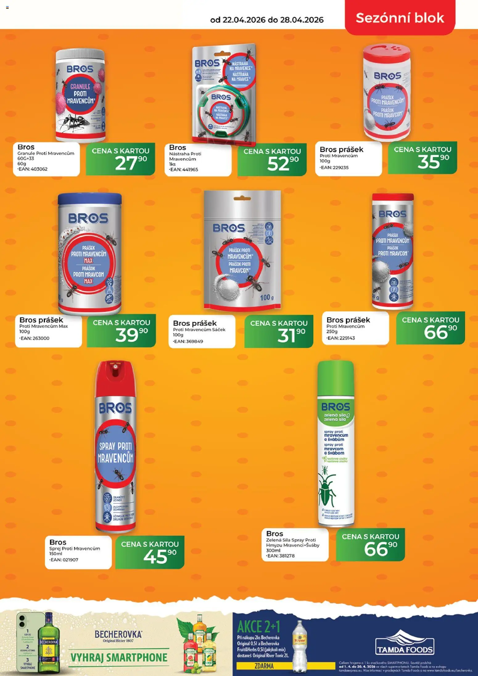 Tamda Foods leták od 22.04.2026 | Strana: 11 | Produkty: Smartphone, Tonic, Becherovka, Sáček