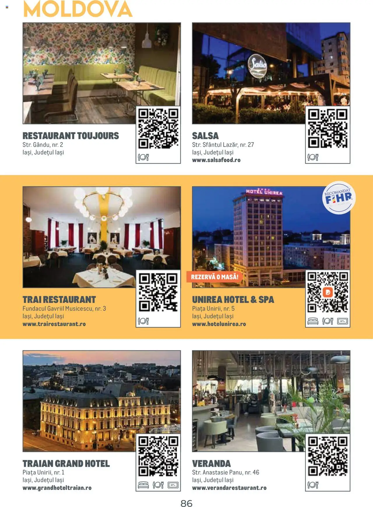 Metro catalog - Ghid de călătorie România – valabil de la 01.08.2025 | Pagină: 86 | Produse: Masă