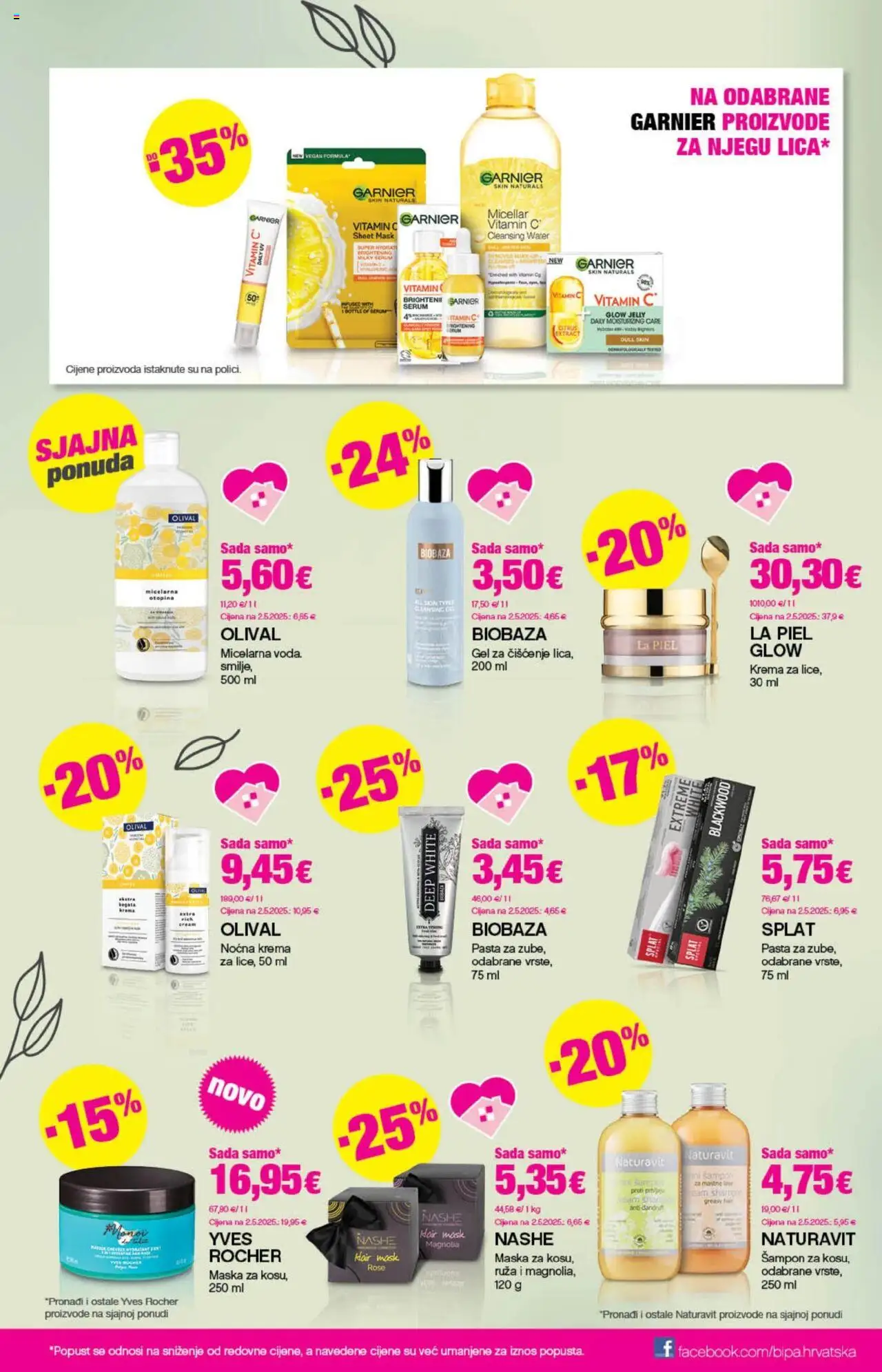 Bipa katalog | vrijedi od 18.09.2025 | Stranica: 3 | Proizvodi: Krema za lice, Noćna krema, Šampon, Garnier