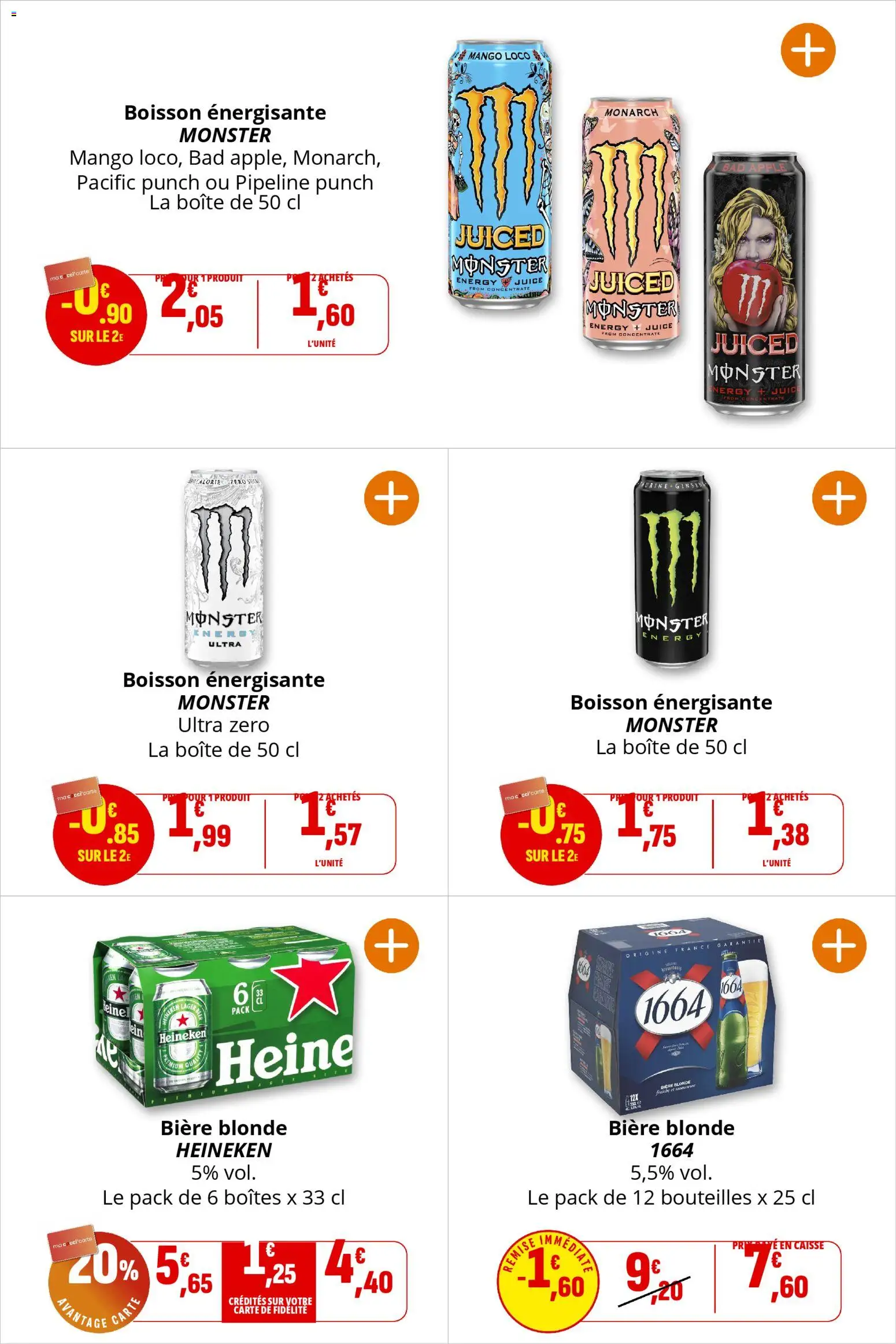 {H1} | Page: 21 | Produits: Bière blonde, Boisson énergisante, Bière, Heineken