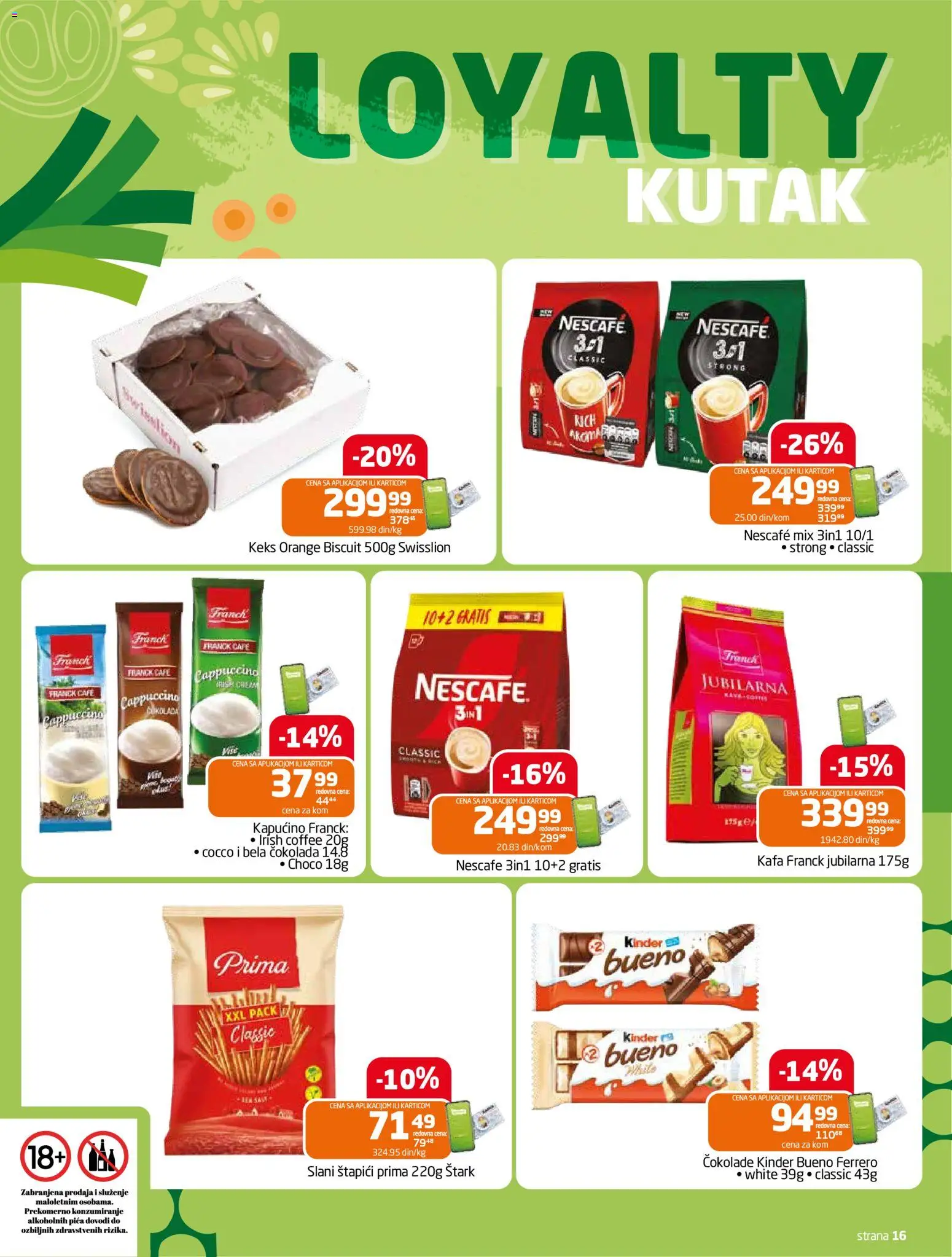 Gomex katalog - važi od 21.01.2026 | Strana: 14 | Proizvode: Keks, Kafa, Čokolada, Kapućino