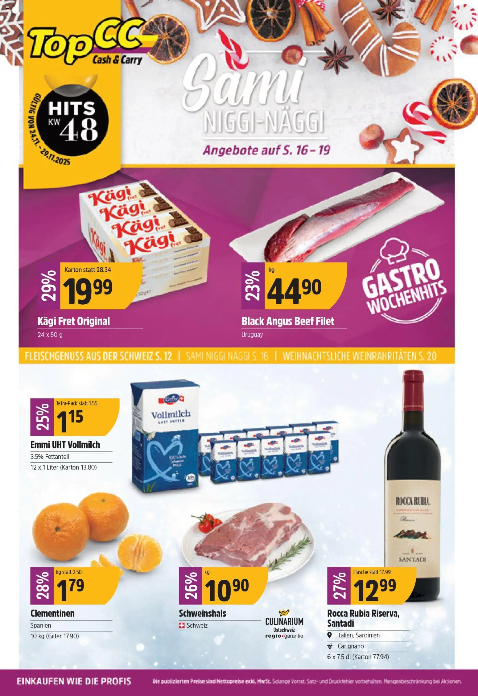 TopCC Aktionen – gültig ab 24.11.2025 | Seite: 1