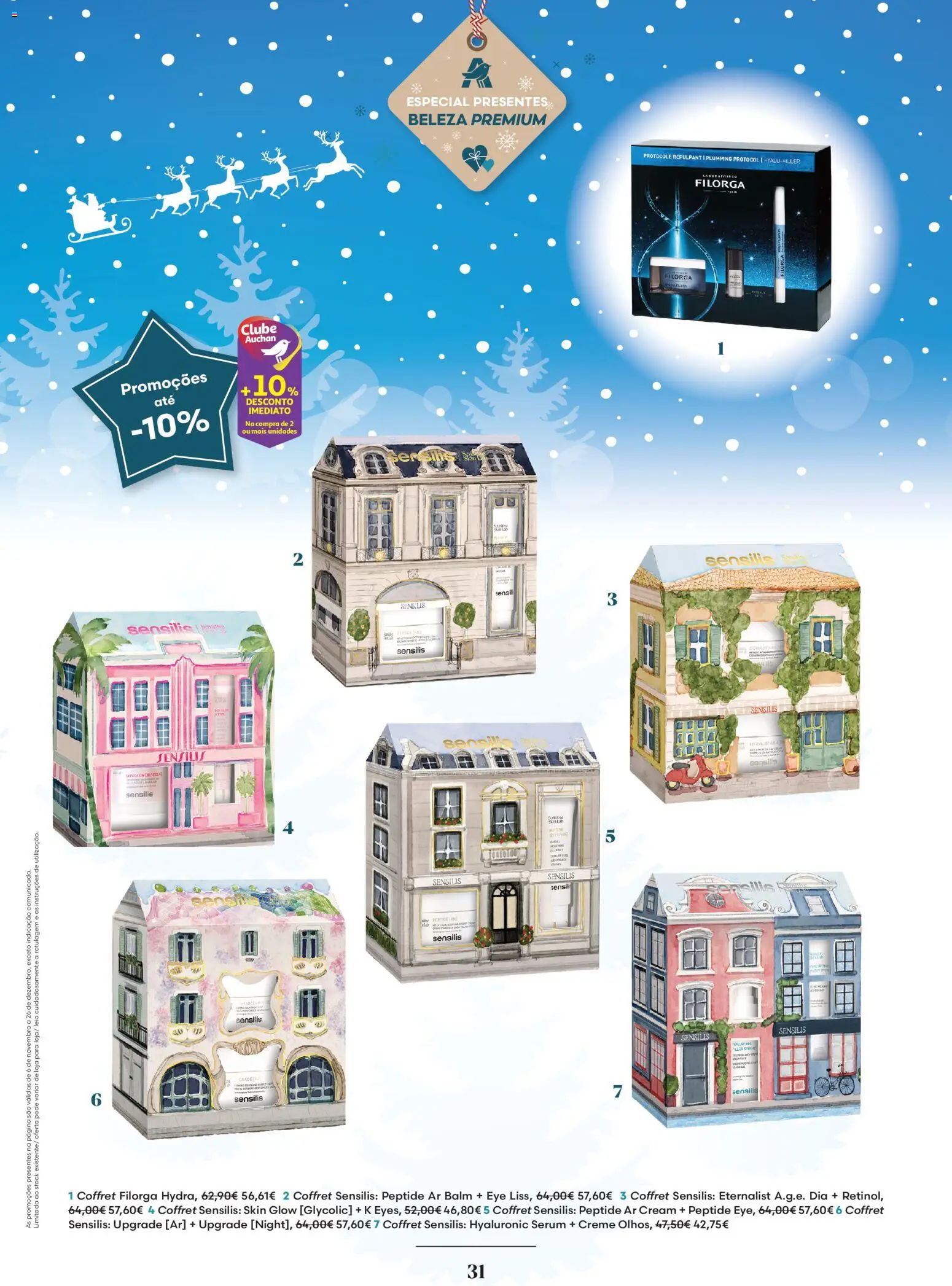Auchan - Vem aí o Natal │ válido de 06.11.2025 | Página: 31 | Produtos: Sérum, Creme