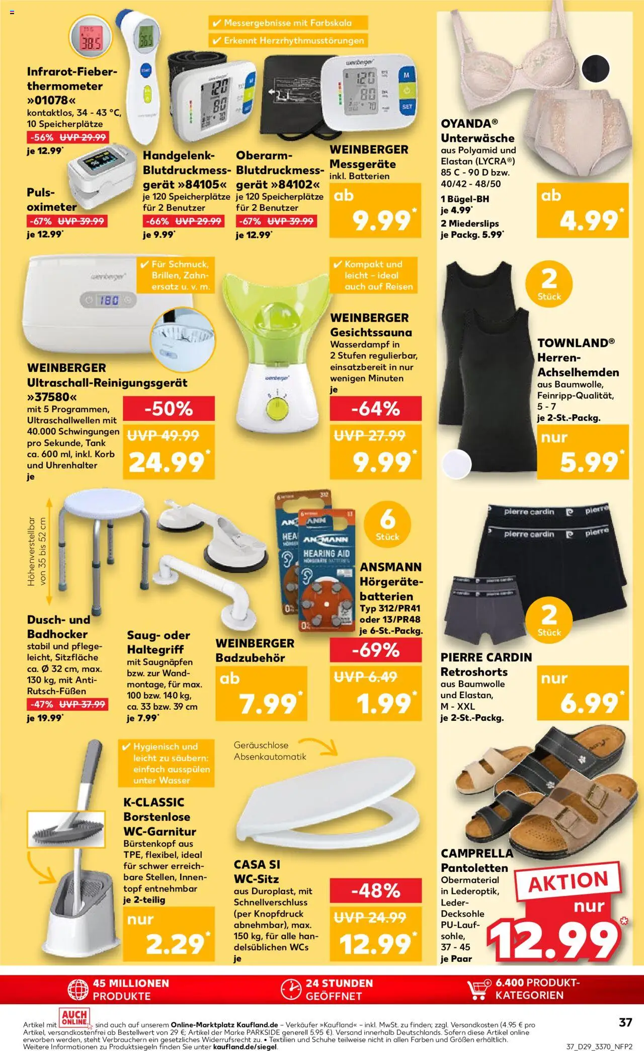 Kaufland prospekt Frankfurt (Oder)	 - gültig ab dem 17.07.2025 | Seite: 37 | Produkte: Batterien, Wasser, Unterwäsche, Monitor