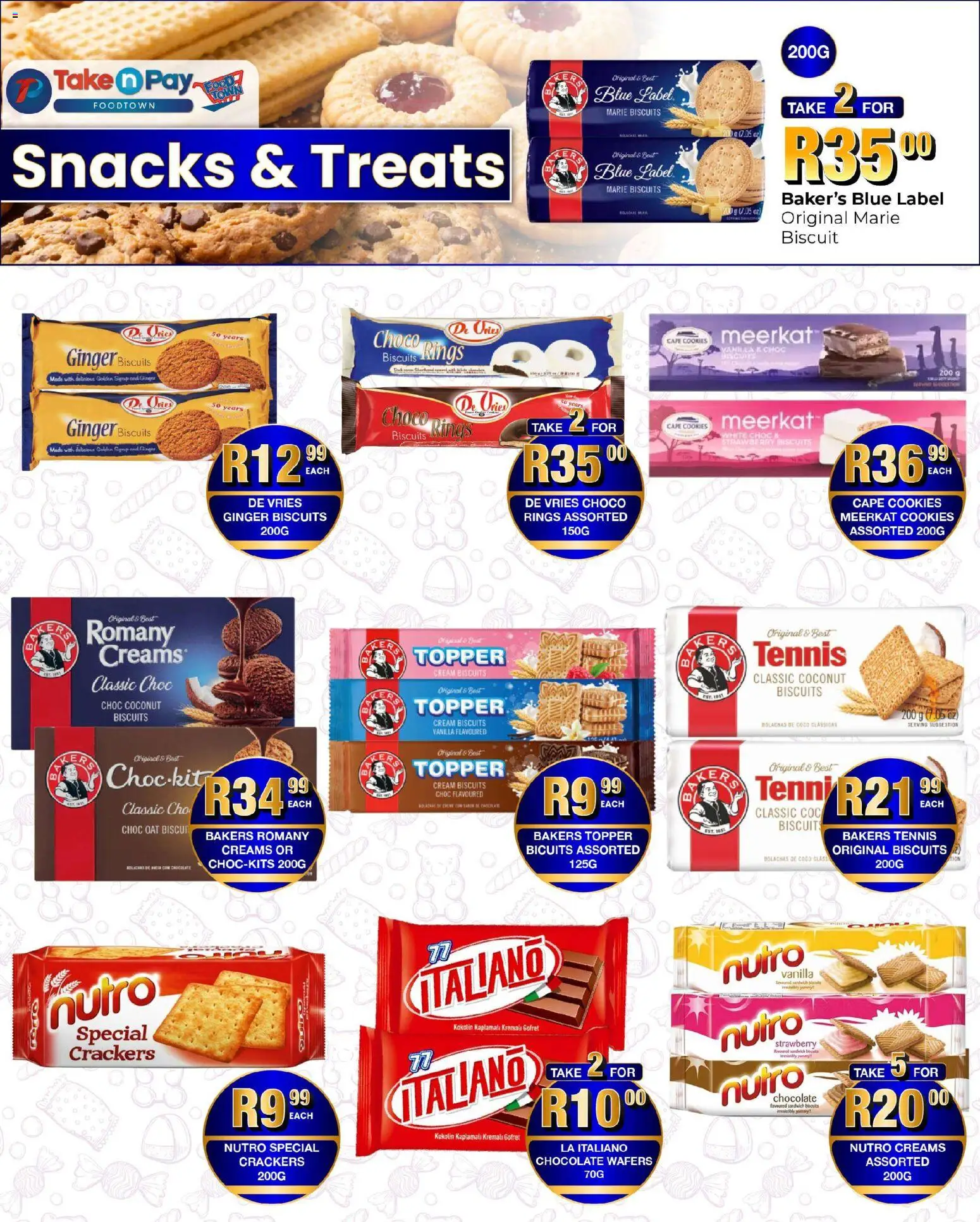 New Take n Pay catalogue – valid from 02.02.2026 | Page: 7 | Products: Cap, Belt, Cream, Cookies