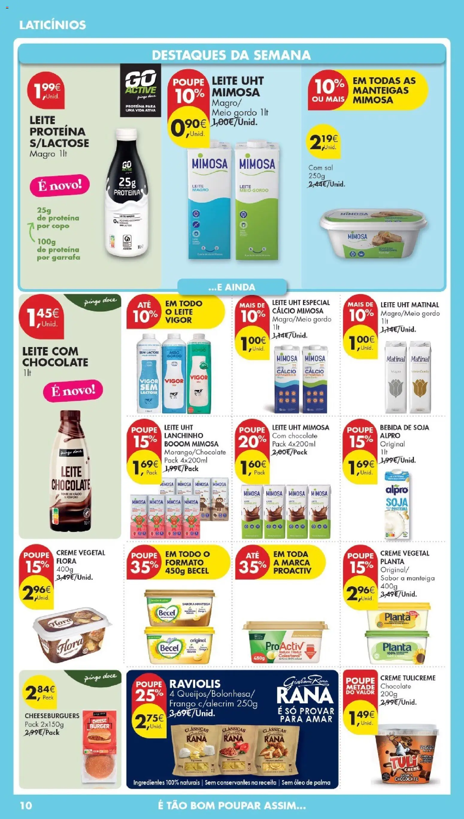 Pingo Doce Poupe Esta Semana Madeira │ válido de 21.04.2026 | Página: 10 | Produtos: Cálcio, Leite, Manteiga, Creme