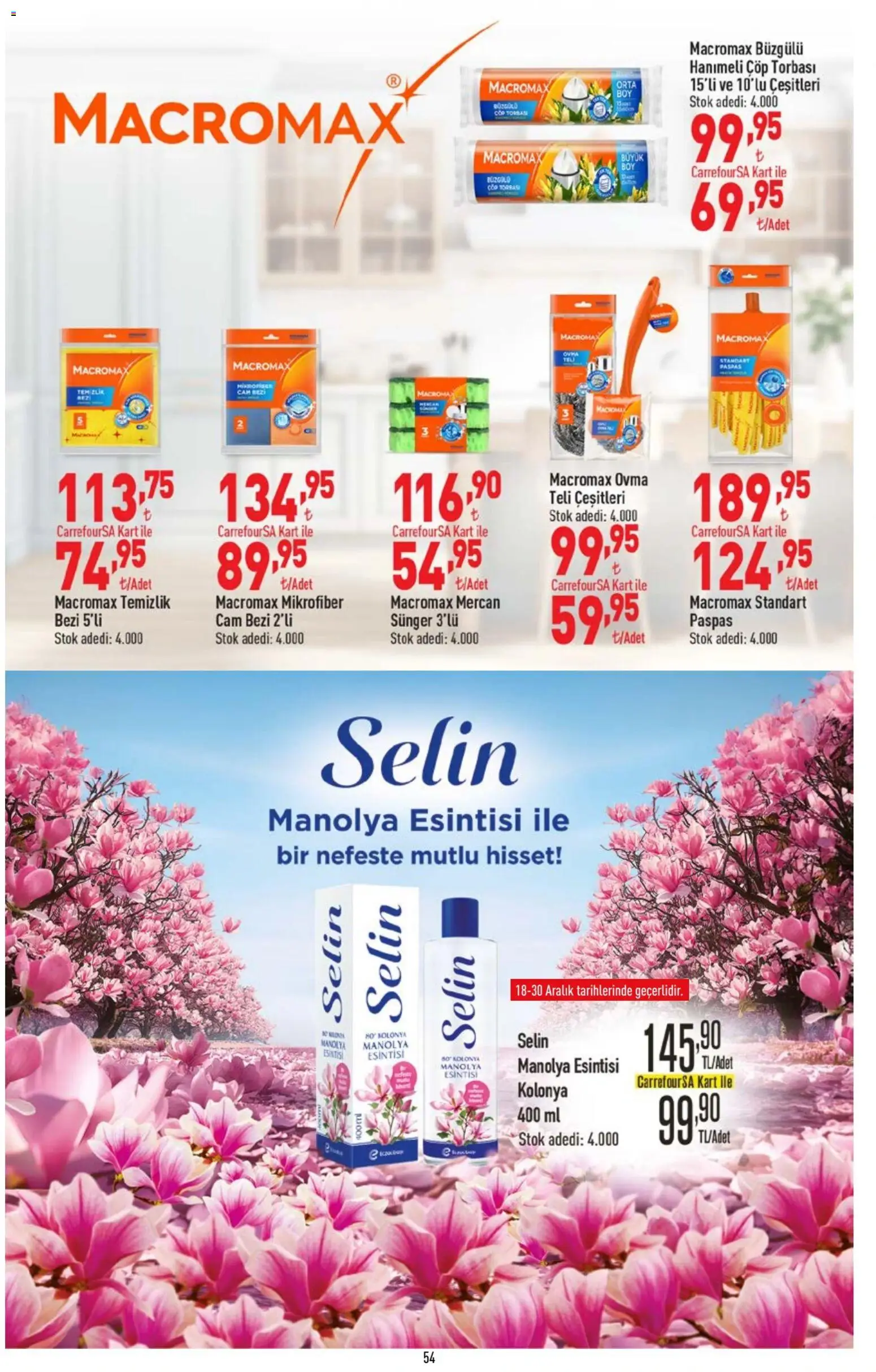 CarrefourSA Katalog - 18.12.2025 tarihinden itibaren geçerlidir | Sayfa: 55 | Ürünler: Çöp torbası, Paspas