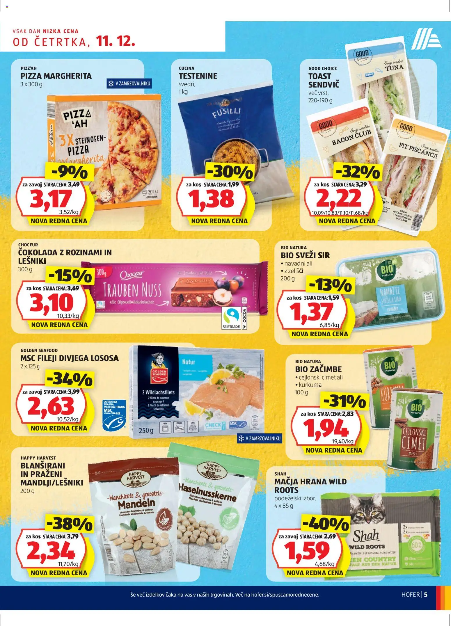 Hofer SI katalog | vrijedi od 11.12.2025 | Stranica: 5 | Proizvodi: Sir, Čokolada, Kurkuma, Namaz