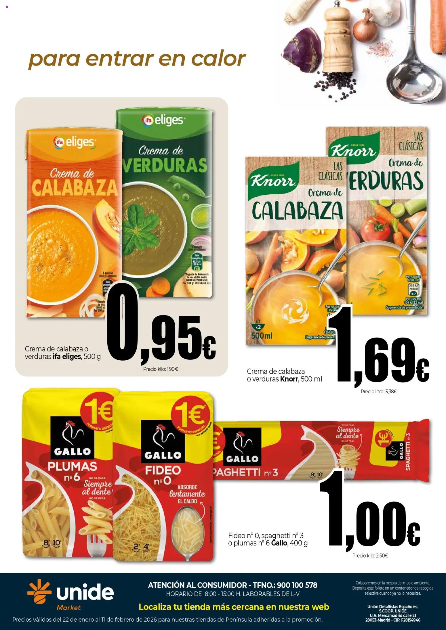 Unide - Especial Sopas y Caldos │ válido desde el 22.01.2026 | Página: 5 | Productos: Πράσινο τσάι, Crema