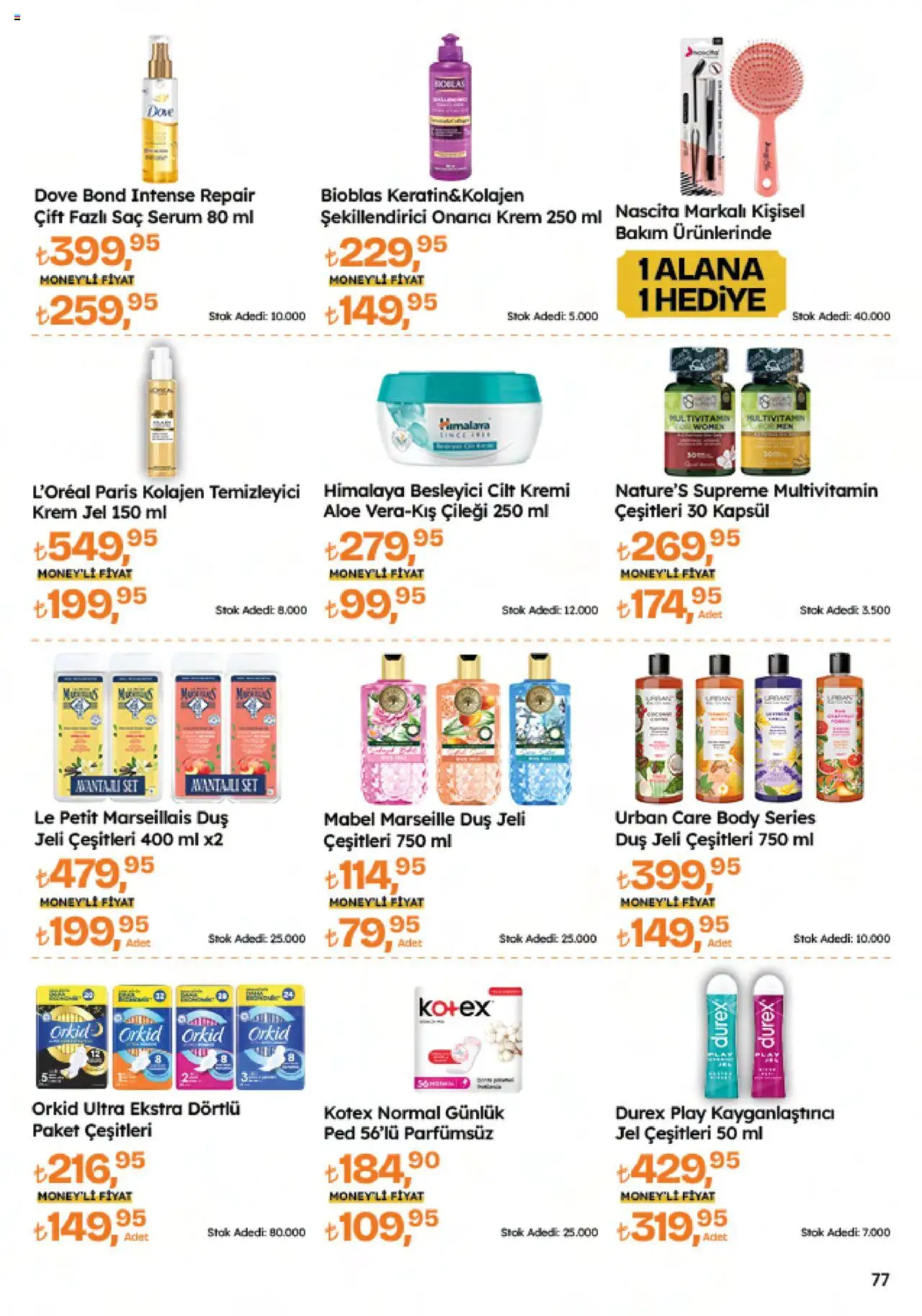 Migros Katalog - Migroskop - 09.10.2025 tarihinden itibaren geçerlidir | Sayfa: 77 | Ürünler: Duş, Krem, Duş jeli