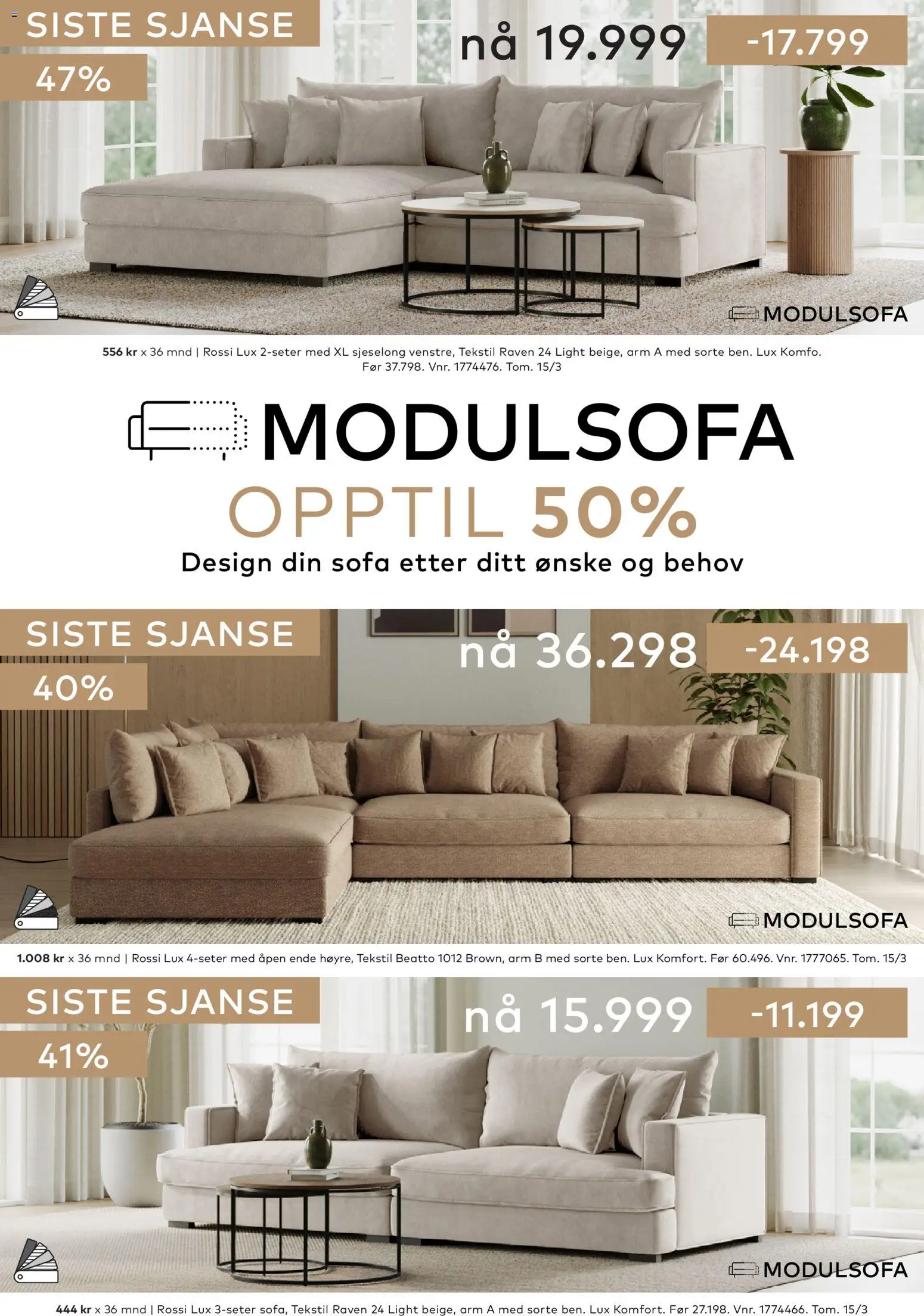 {H1} | Side: 3 | Produkter: Sofa, Sjeselong